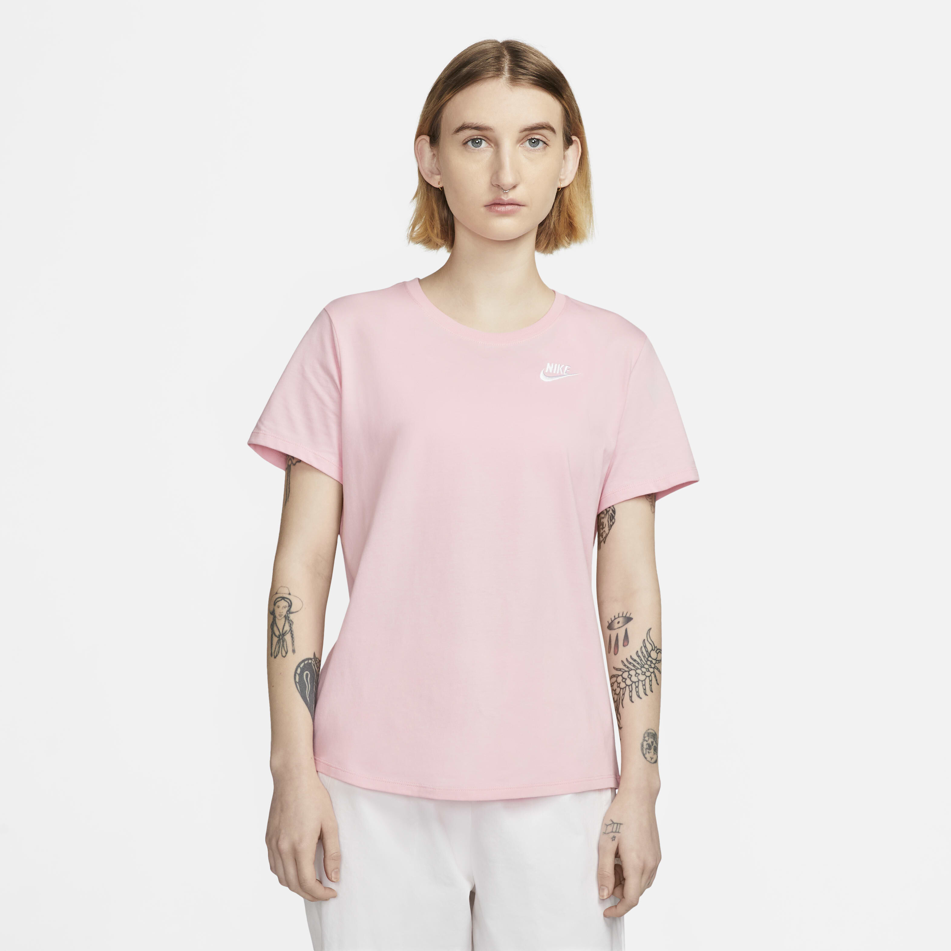 nike women's pink t shirt