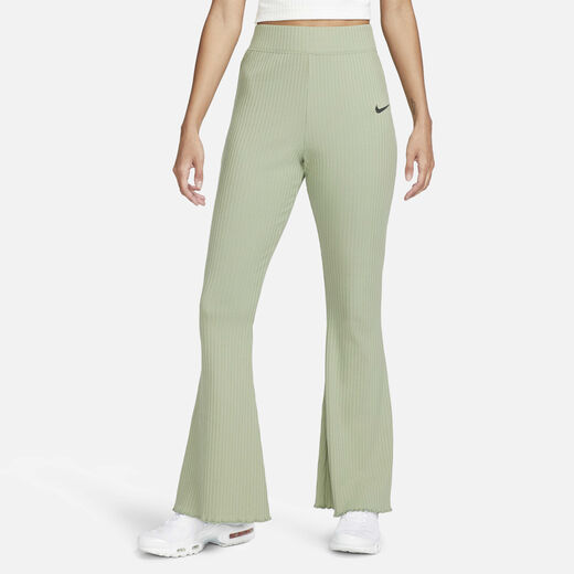 Trousers & Tights-Nike, Nike Sportswear, Women's High-Waisted Ribbed Jersey Flared Trousers