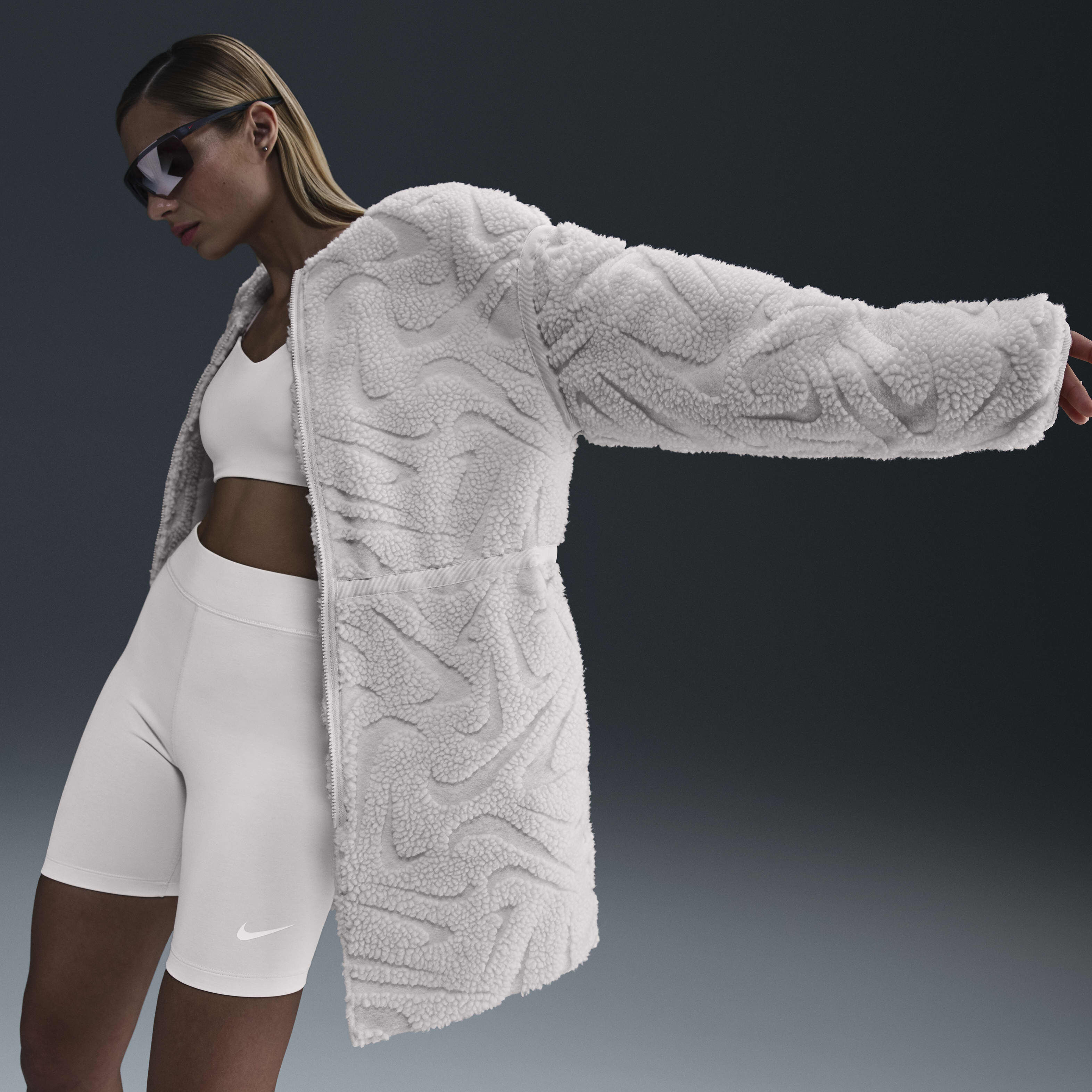 Buy Nike Sportswear Women s Loose High Pile Jacket Nike Saudi Official