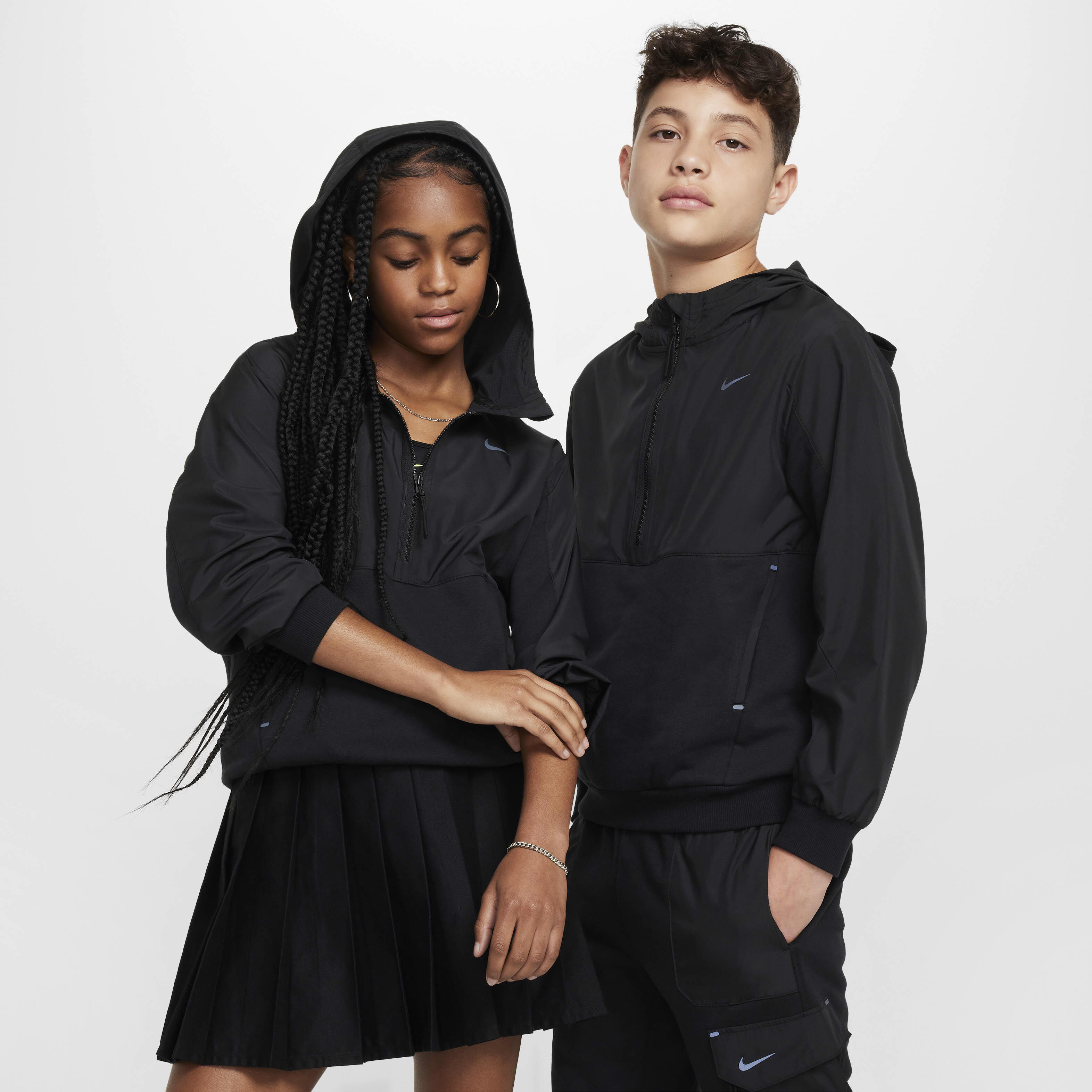 【関税込み】Stone  フーディ & ジップアップ 25SS】WOMEN ハーフジップフーディ ネイビー