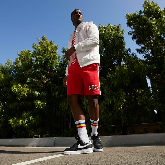 Shorts White Af1 Fits Giày Nike Air Force Low All White M [O