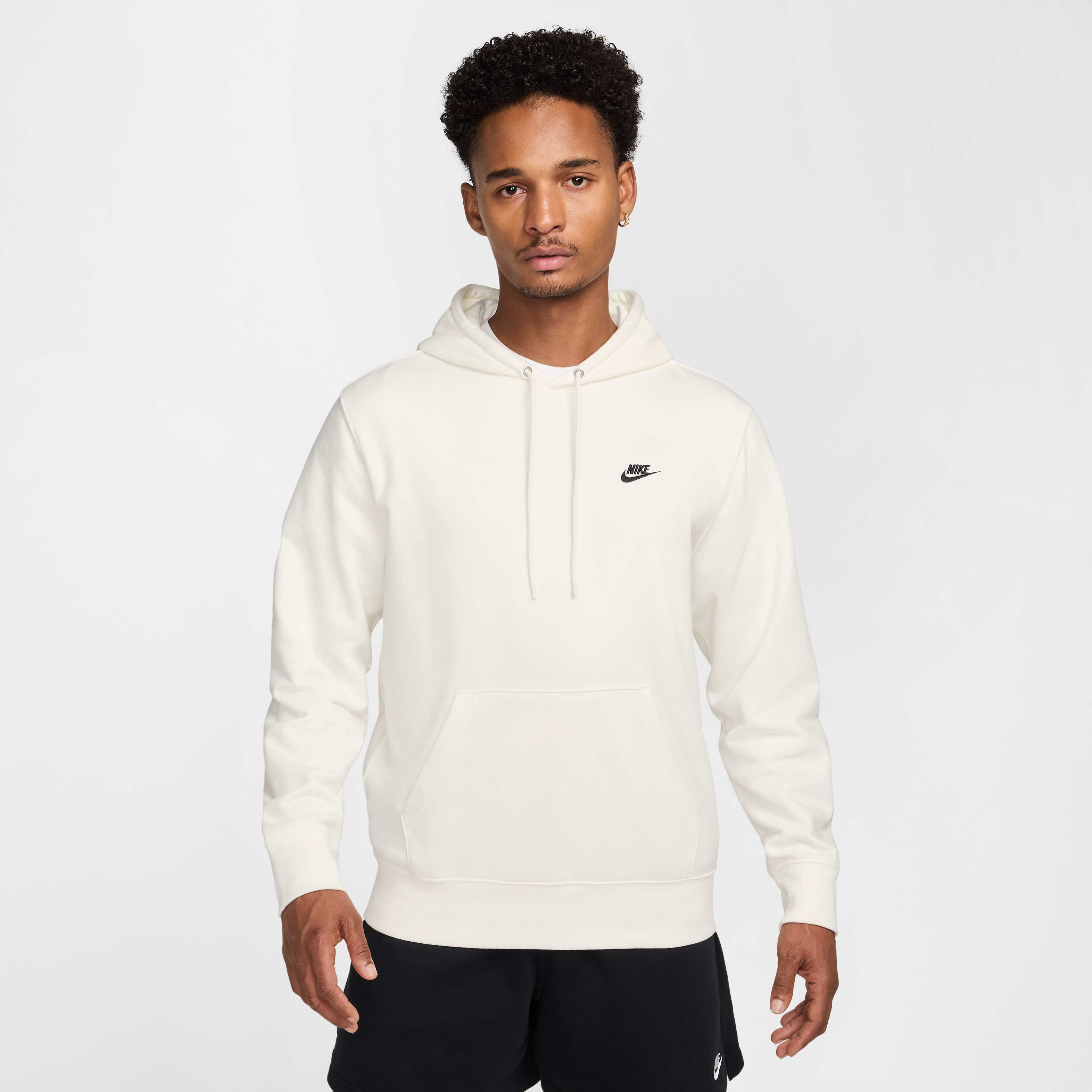 パーカー・フーディ Nike Club French Terry Pullover Hoodie White University Red sudadera-nike-sportswear-club-