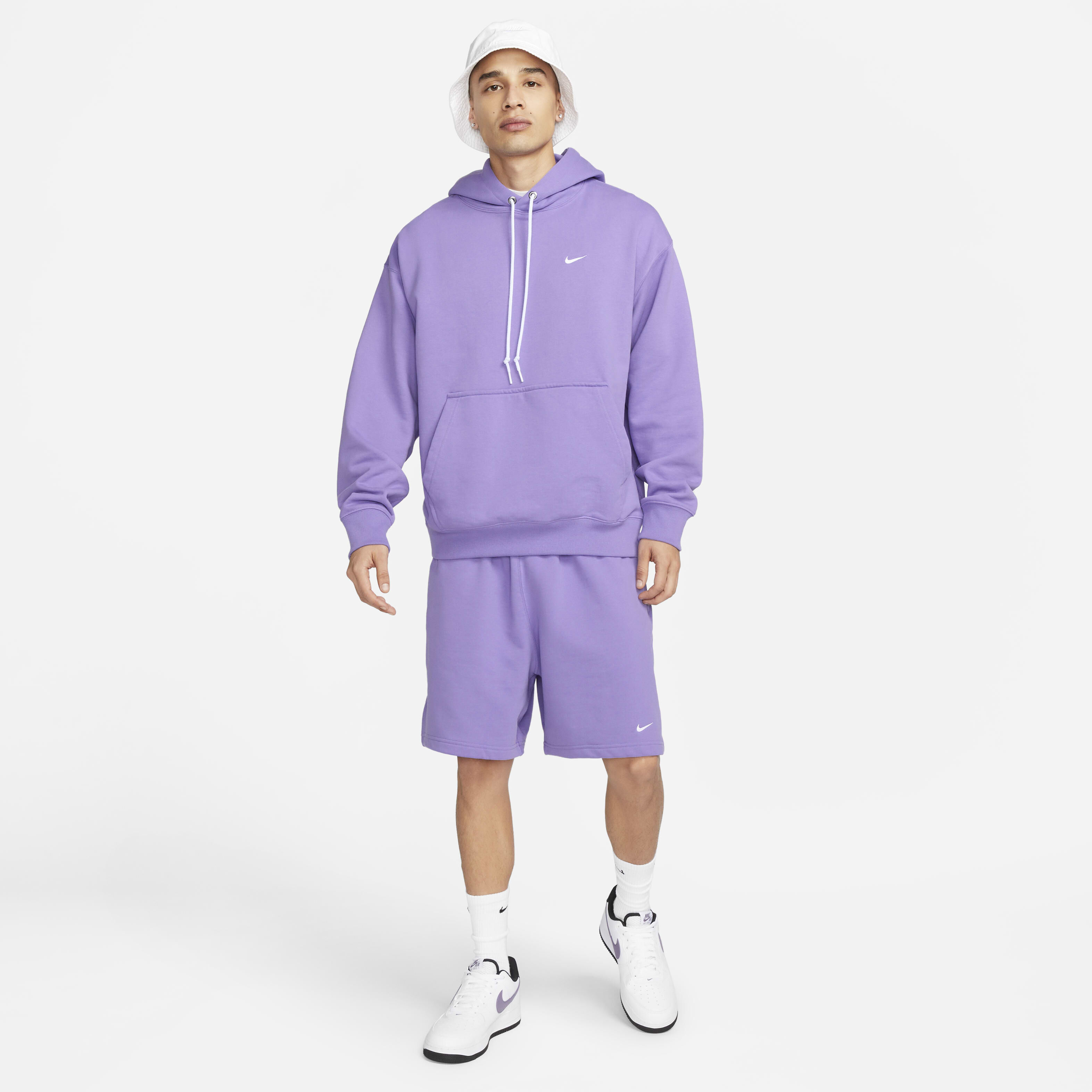 Men's french terry pullover hoodie nike sportswear swoosh new arrivals