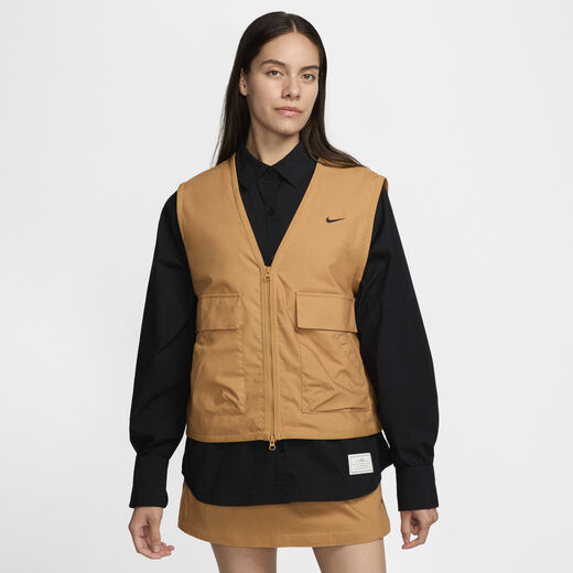 Women's Gilets Sale-Nike, Nike Sportswear Essential, Women's Loose Woven Cargo Gilet