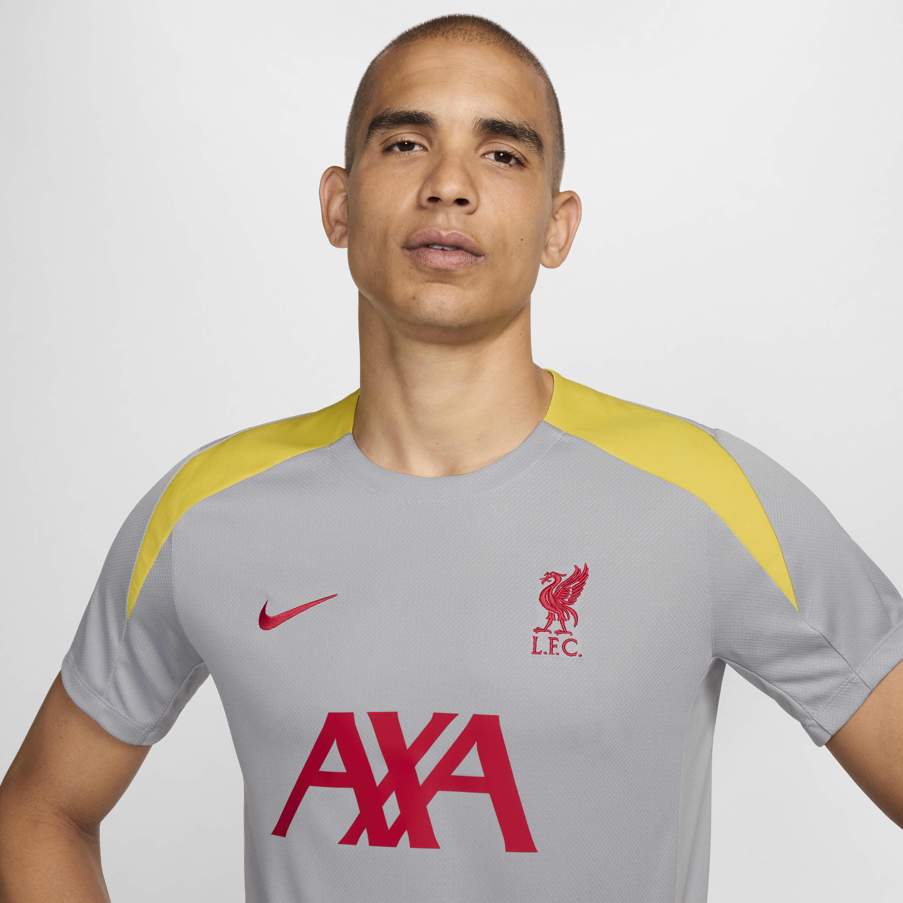 LFC Nike Mens Dark Grey Strike Training Tee