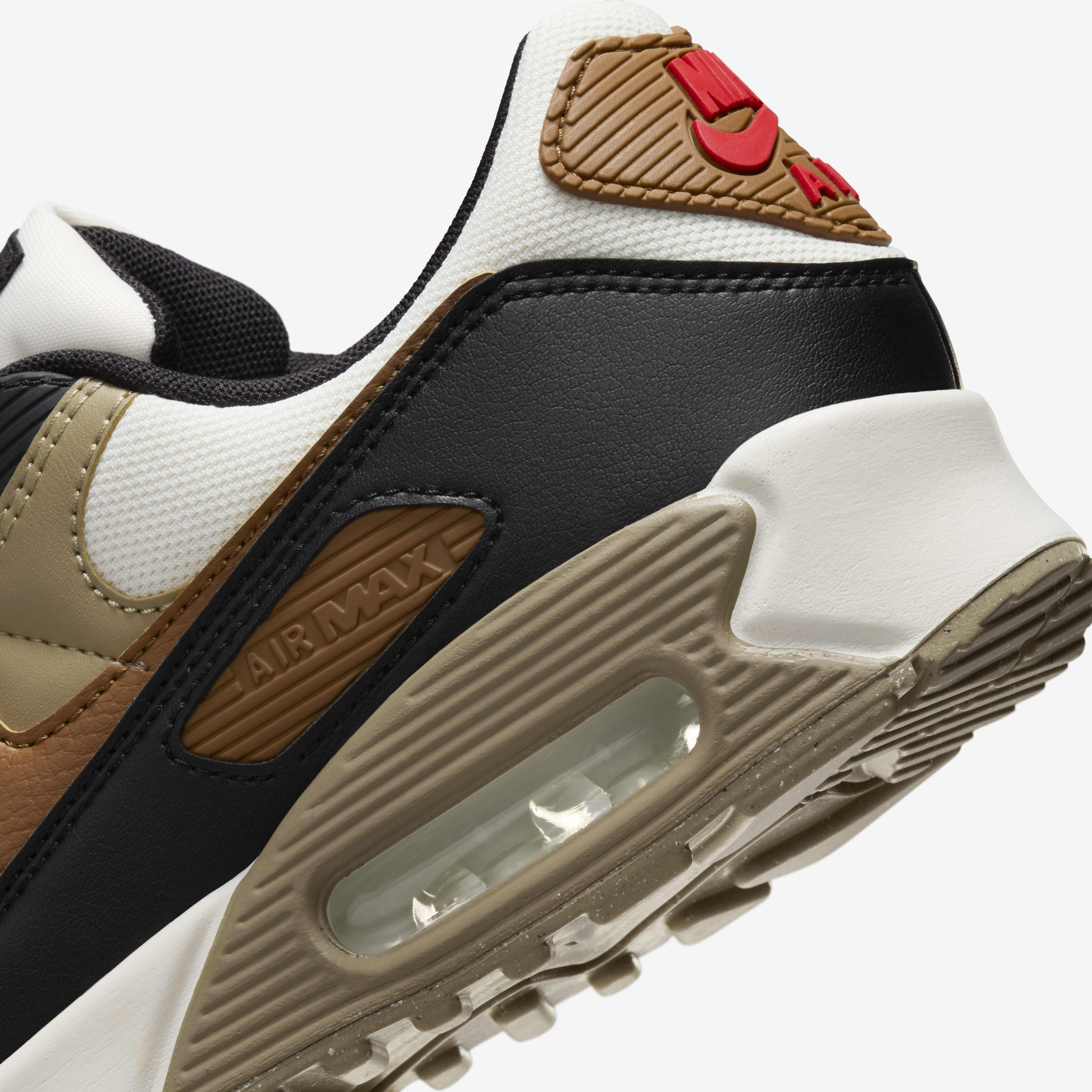 Buy Nike Air Max 90 Women s Shoes Phantom Black Fire Red Light British Tan Nike Saudi Official