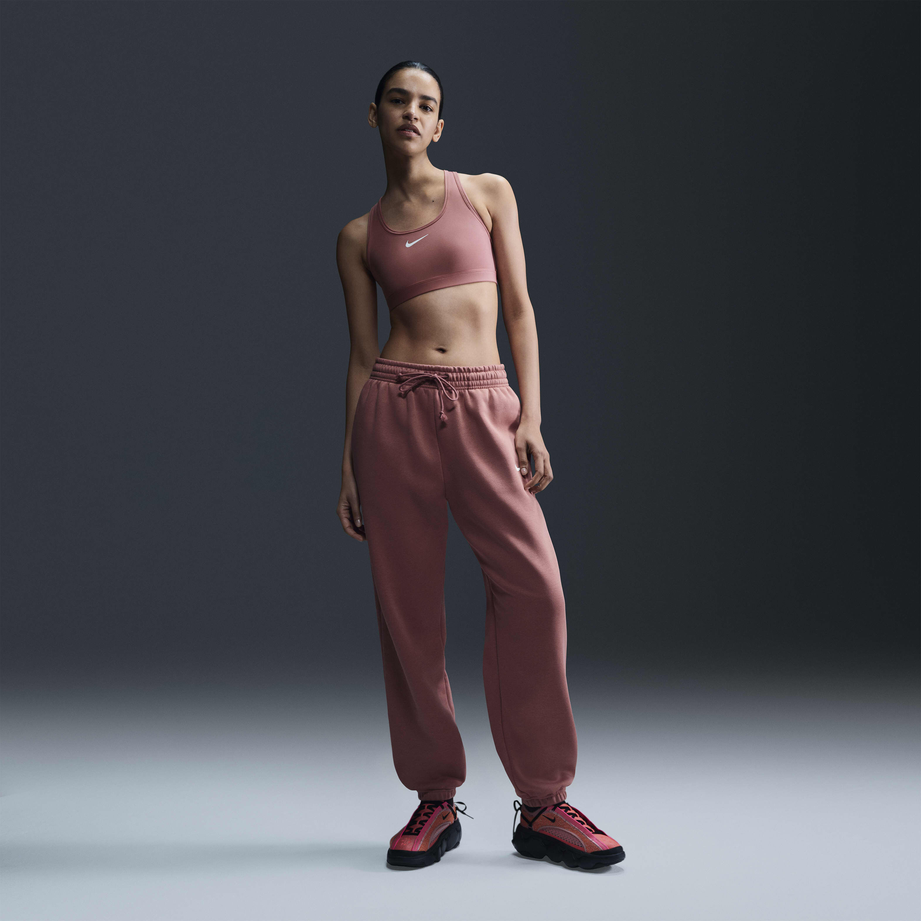 Nike sweats and sports bra best sale