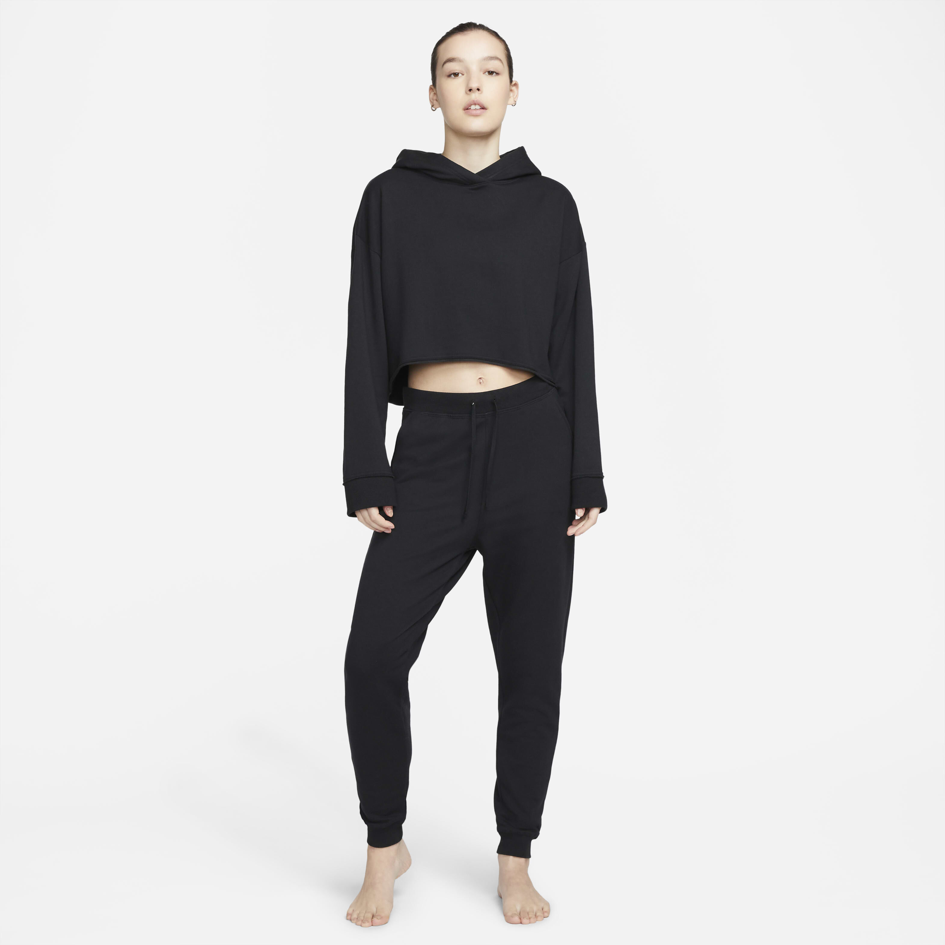 Buy Nike Yoga Luxe Women s Cropped Fleece Hoodie Nike Saudi Official