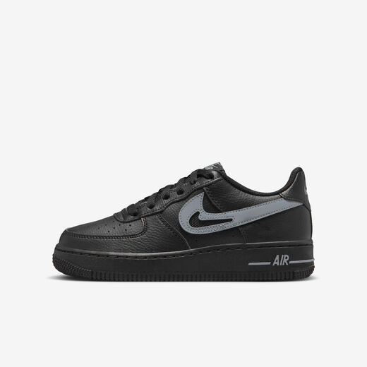Buy Nike Air Force Older Kids' Shoes Black/Cool Grey Nike