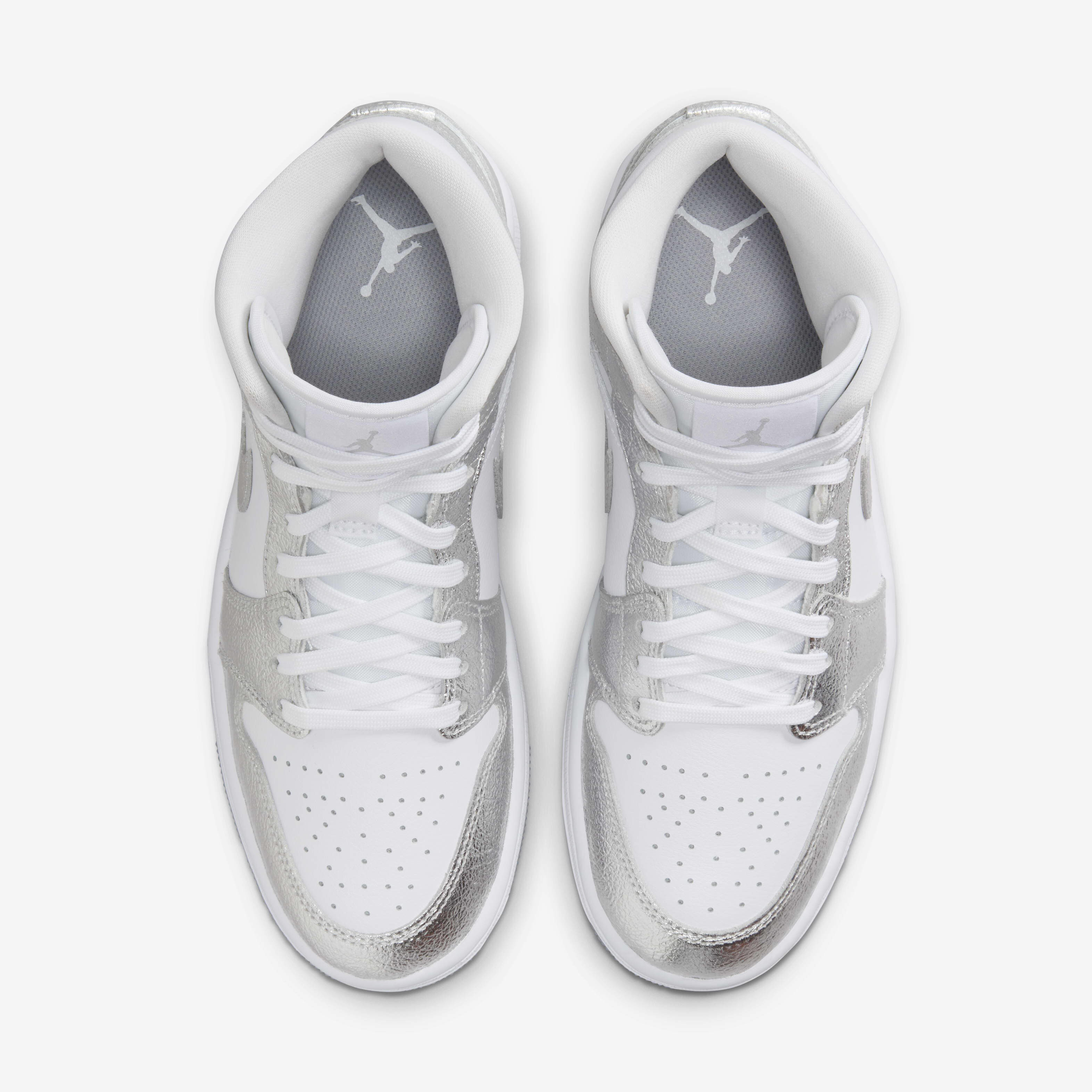 ★大人気★Nike WMNS Air Jordan 1 Mid SE \"llic Silver\" Size 12 - Air Jordan 1 SE Mid Metallic Silver W for sale