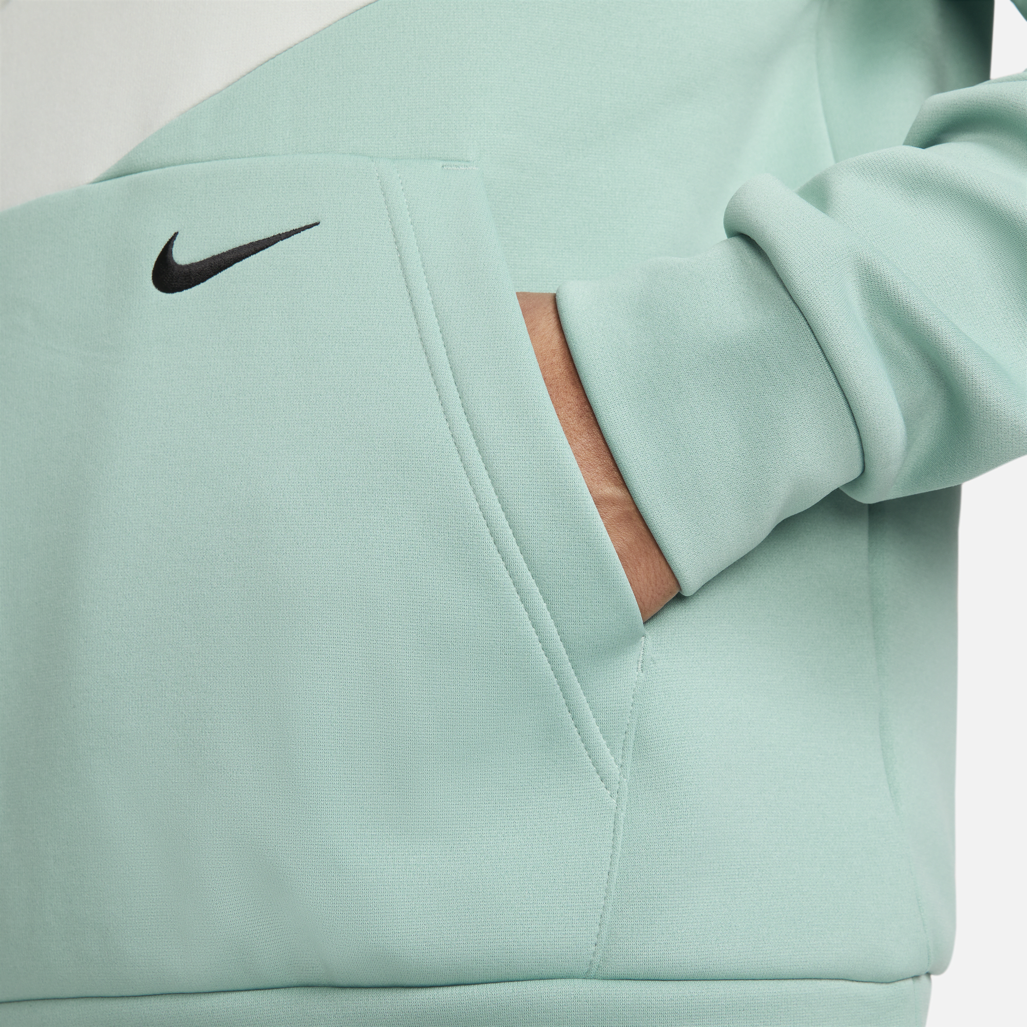 Mint green nike hoodie mens top
