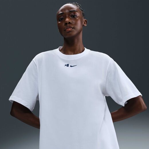 Women's T Shirts-Nike, A'ja Wilson, Women's Loose Short-Sleeve T-Shirt