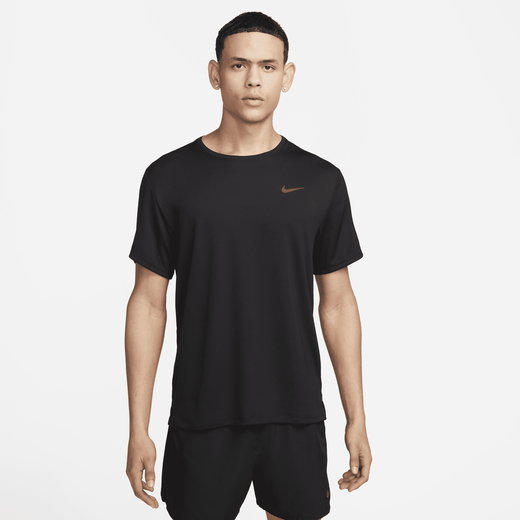 Shop Miler Men s Dri FIT UV Short Sleeve Running Top Nike KSA