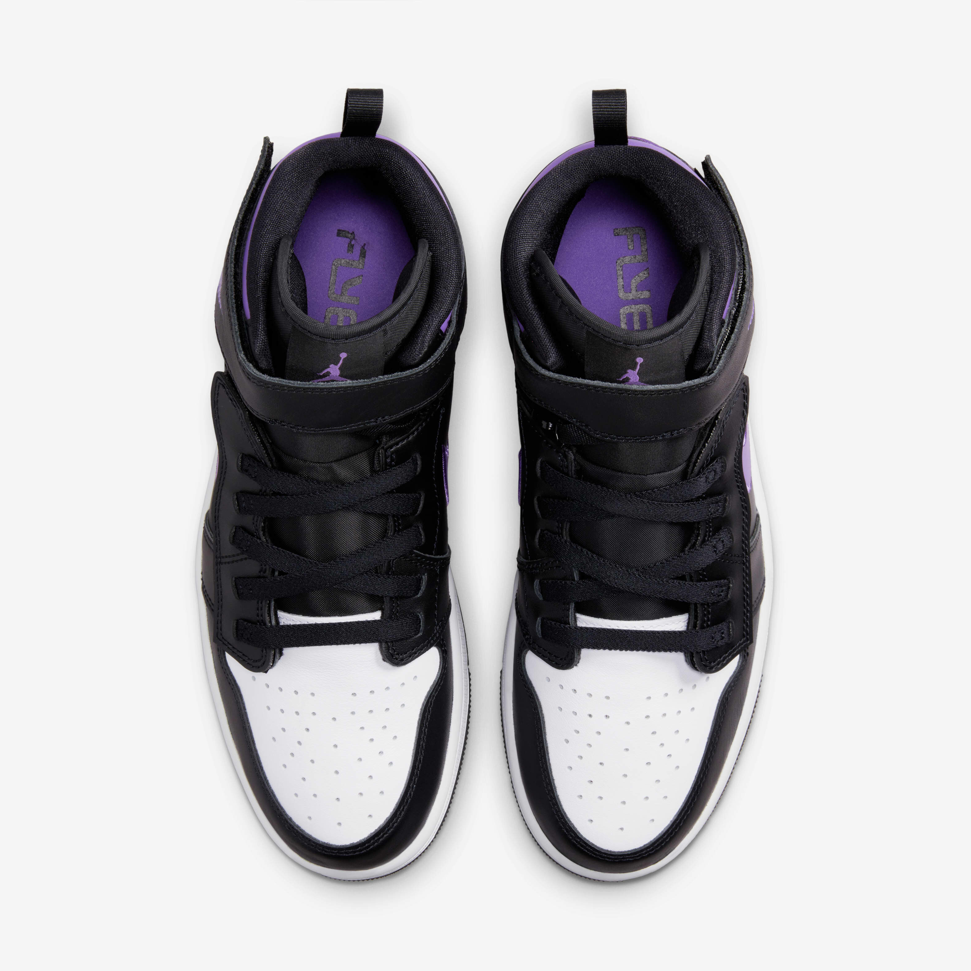 Buy Air Jordan 1 Hi FlyEase Men's Shoes - Black/White/Wild