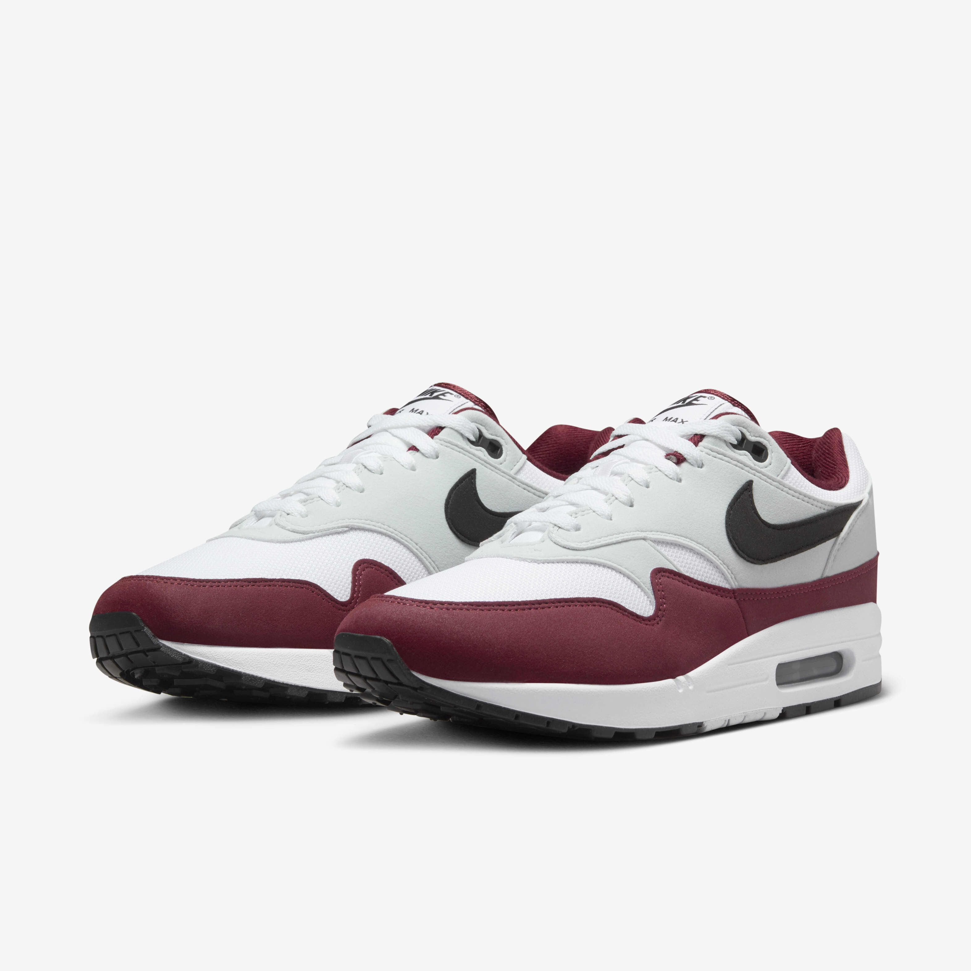 Buy Nike Air Max 1 Men s shoes White Dark Team Red Pure Platinum Black Nike Saudi Official