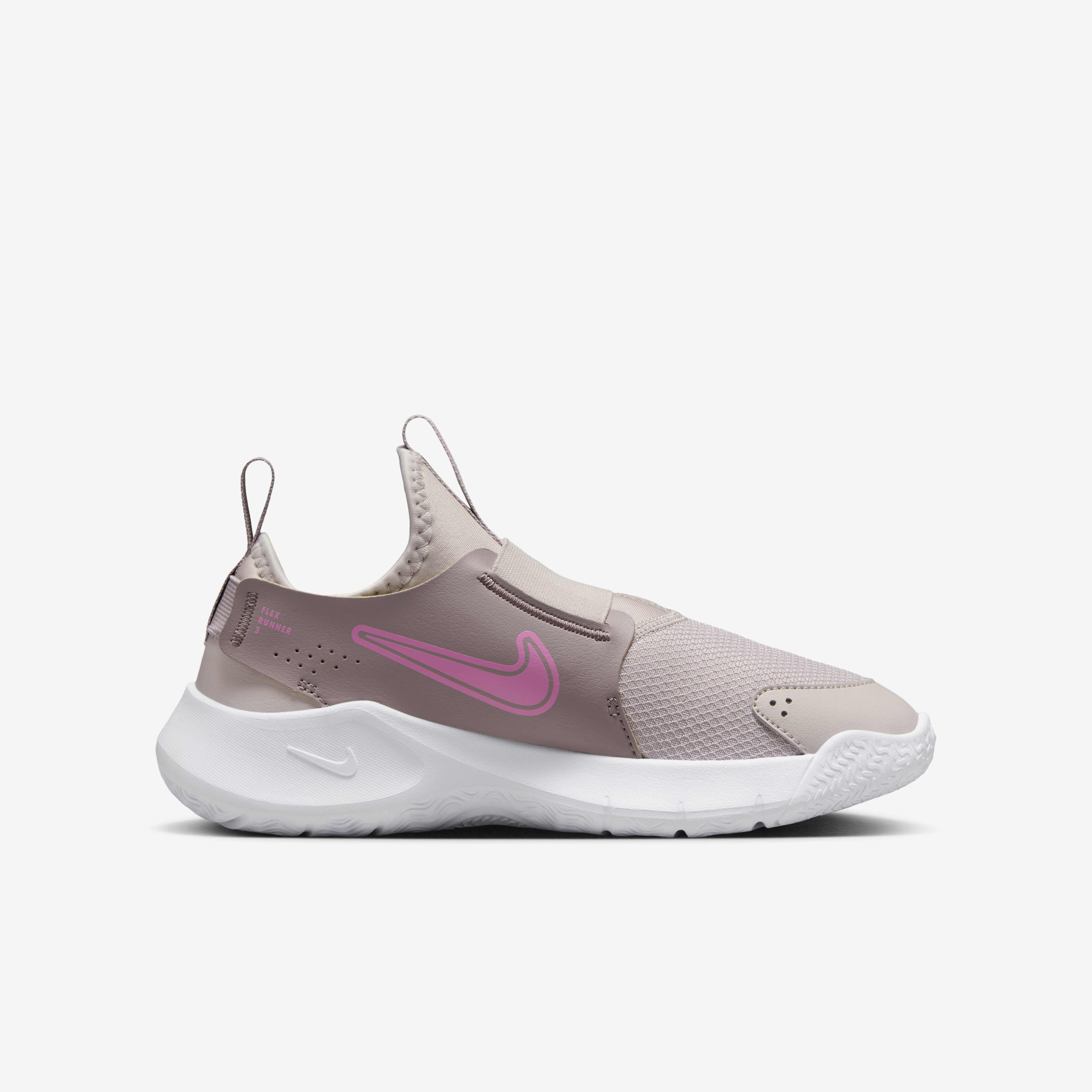 Buy Nike Flex Runner 3 Older Kids Road Running Shoes Platinum Violet Violet Ore White Playful Pink Nike Saudi Official