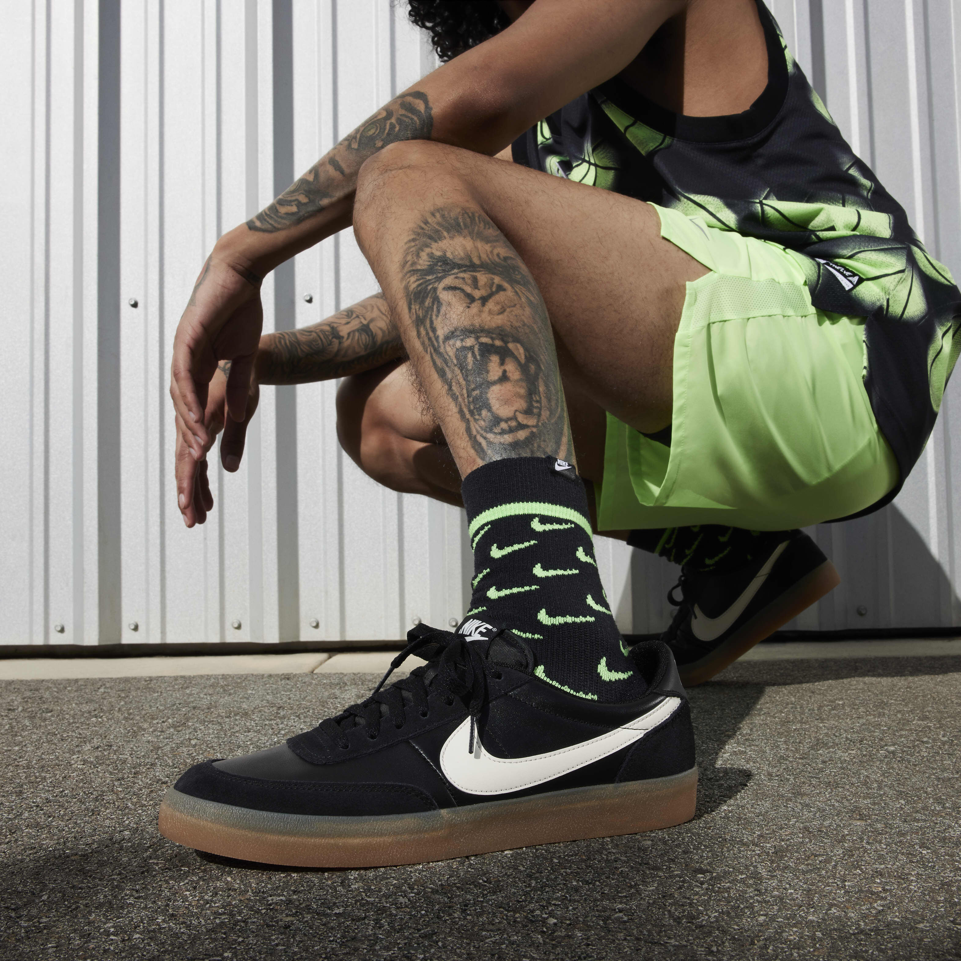 Nike killshot black hot sale