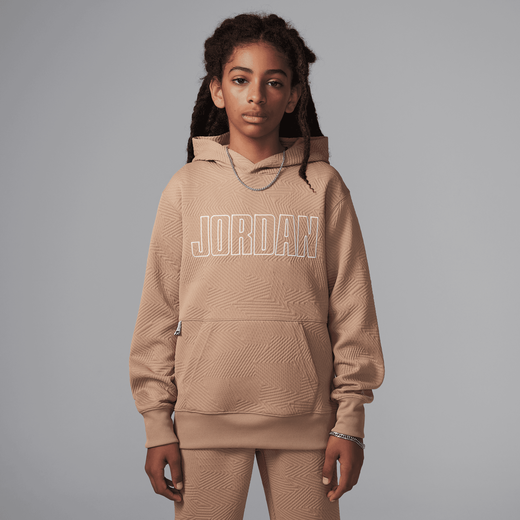 Clothing-JRDN, Jordan Sneaker School, Big Kids' Jacquard Pullover Hoodie