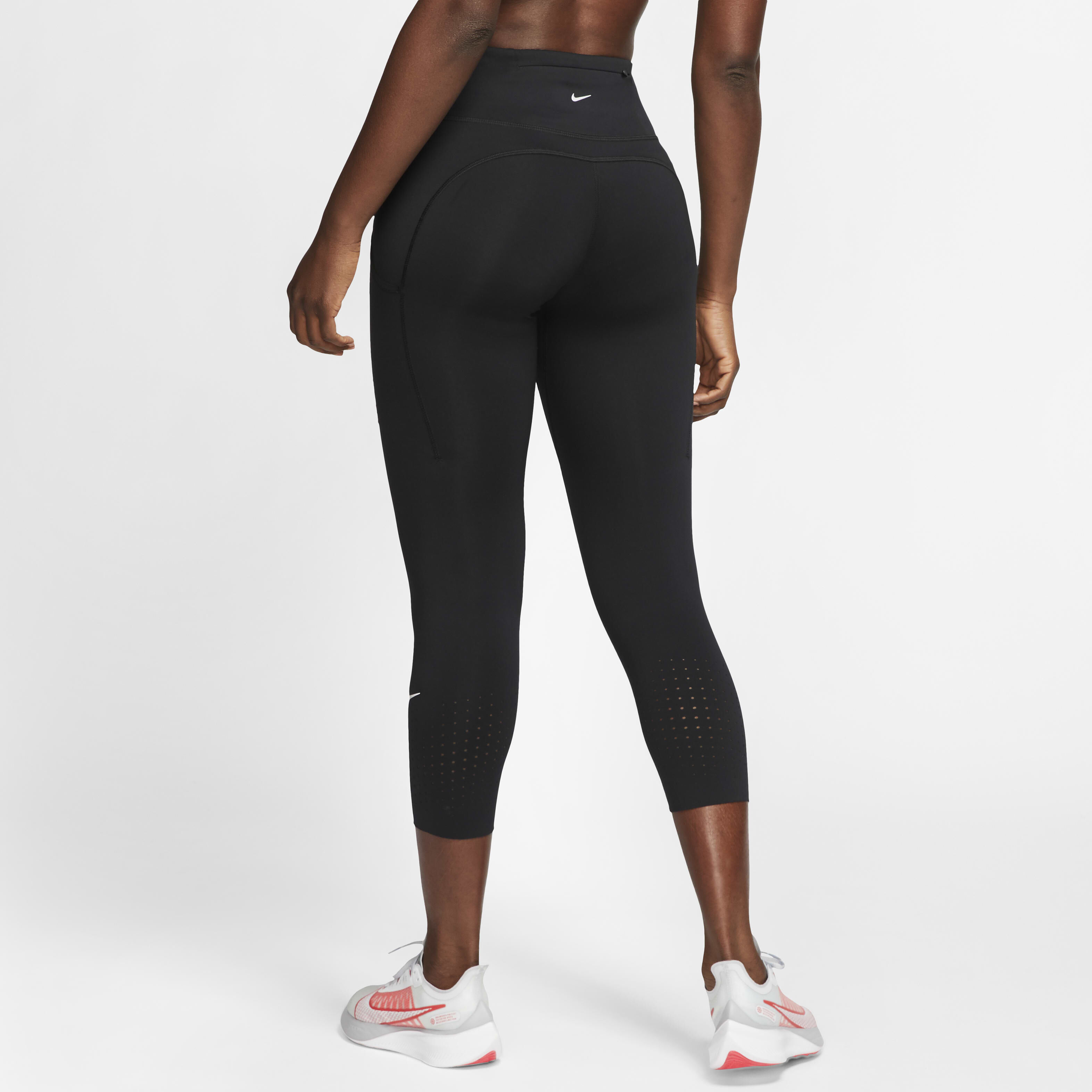Buy Nike Epic Luxe Women s Mid Rise Crop Pocket Running Leggings Black Nike Saudi Official