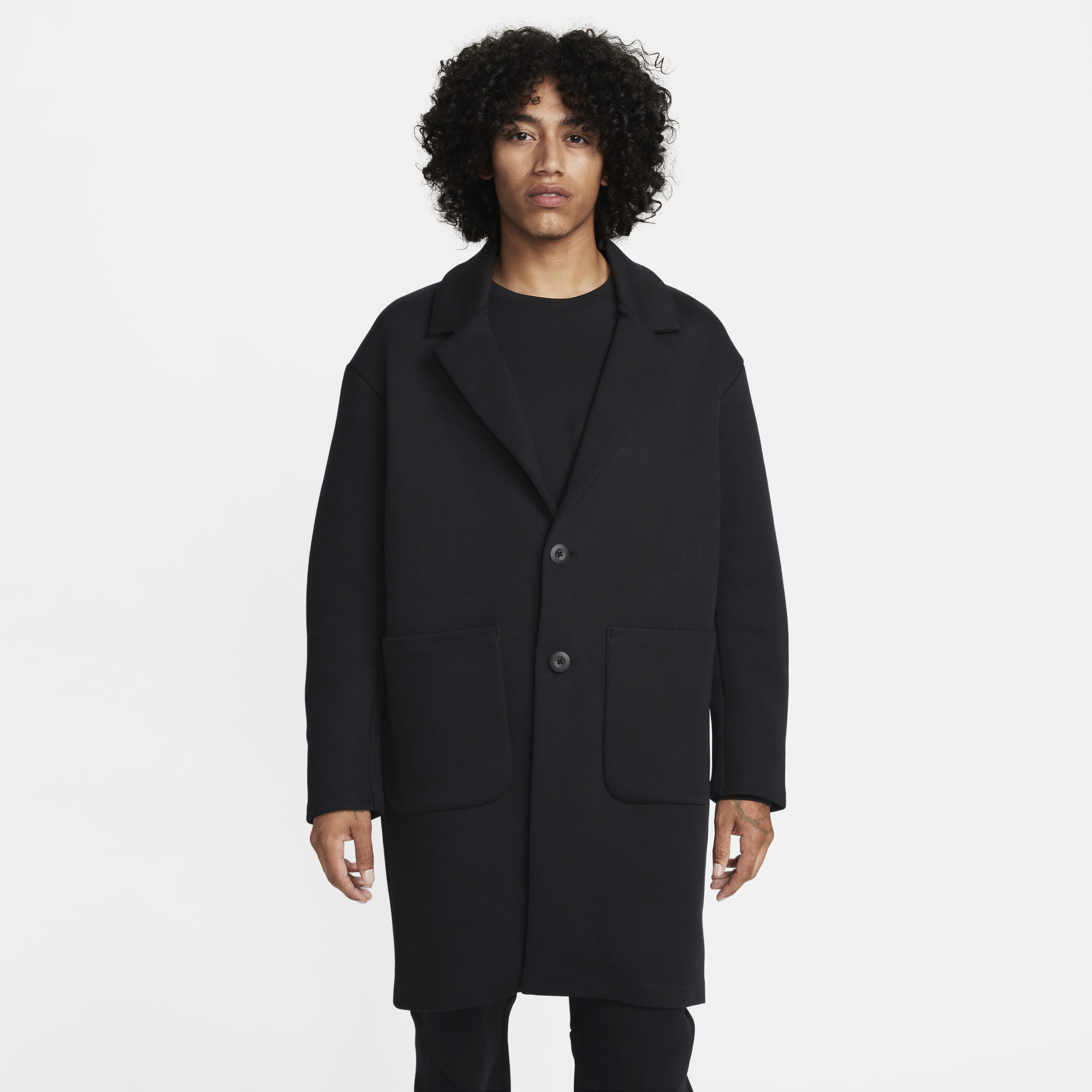 Buy Nike Sportswear Tech Fleece Re Imagined Men s Loose Fit Trench Coat Black Black Nike Saudi Official