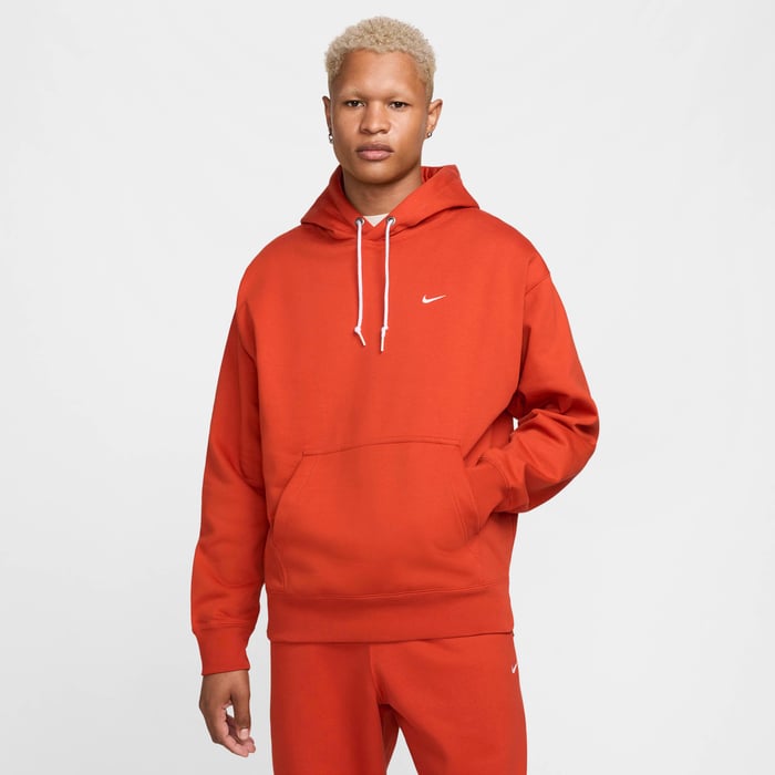 Buy Nike Solo Swoosh Men's Fleece Pullover Hoodie Dragon Red