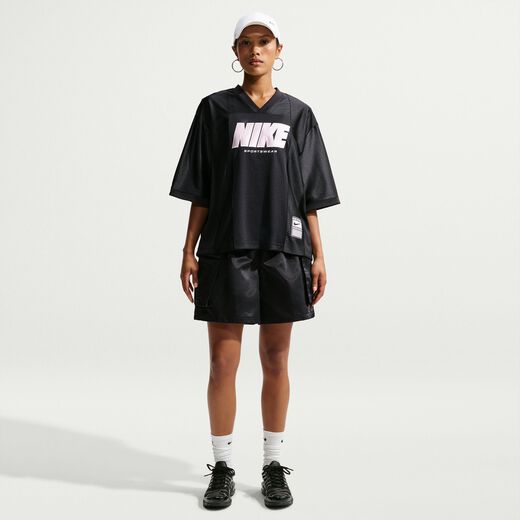 New In Women's Kits & Jerseys-Nike, Nike Sportswear, Women's Oversized Short-Sleeve Graphic Top