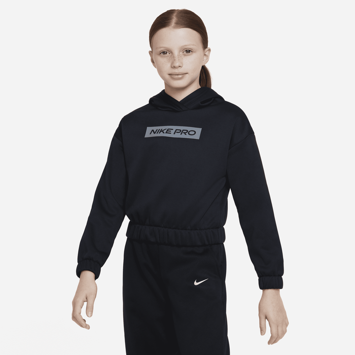Shop Pro Therma FIT Older Kids Girls Pullover Hoodie Nike KSA