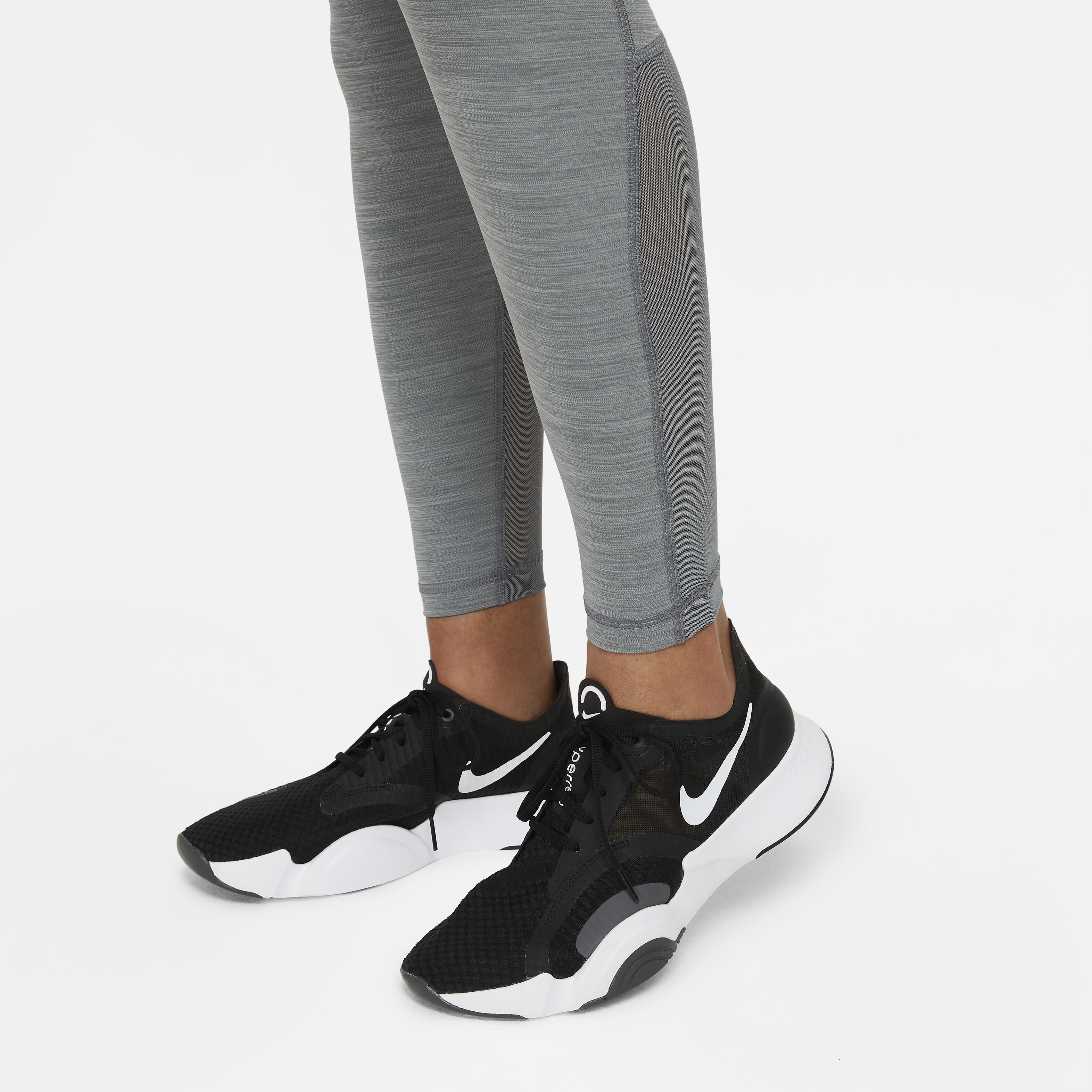 Buy Nike Pro Women's Mid-Rise Mesh-Panelled Leggings - Smoke