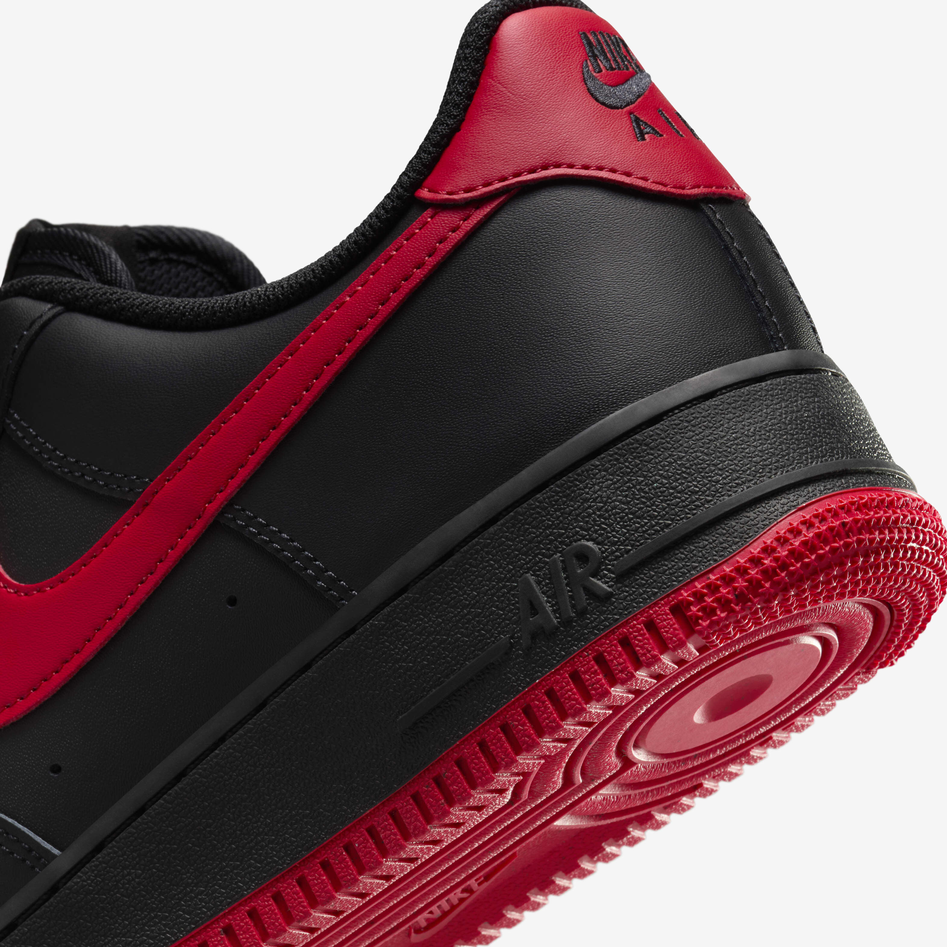 Buy Nike Air Force 1 07 Men s Shoes Black Black University Red Nike Saudi Official