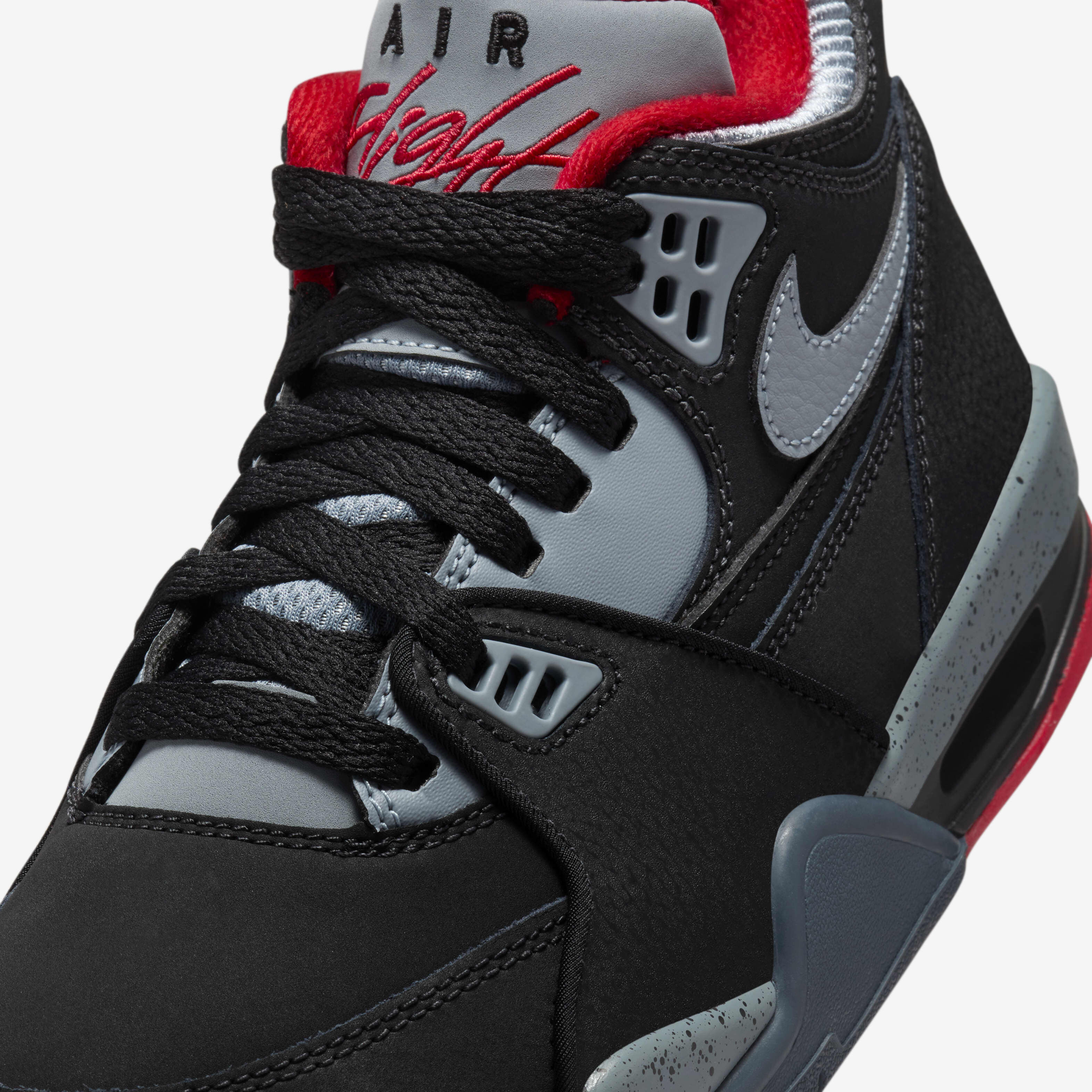 Nike air flight 89 black and red shop