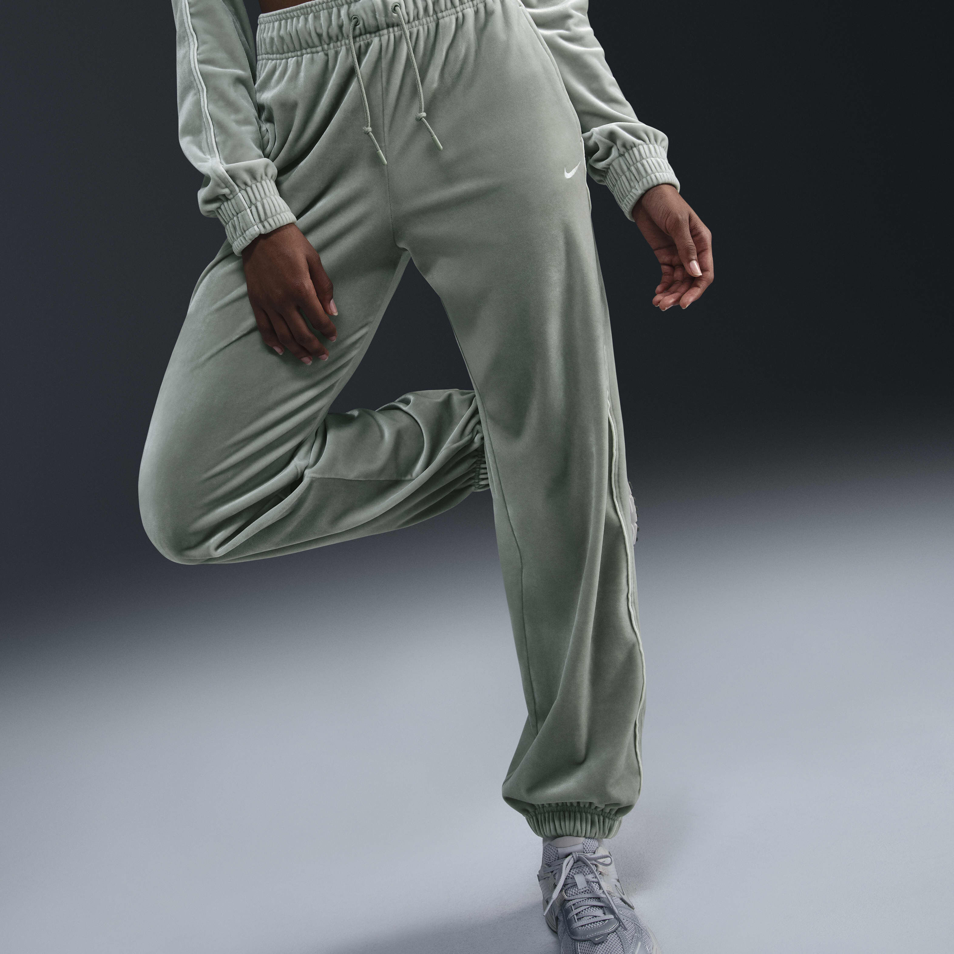 Buy Nike Sportswear Collection Women s Mid Rise Velour Joggers Nike Saudi Official