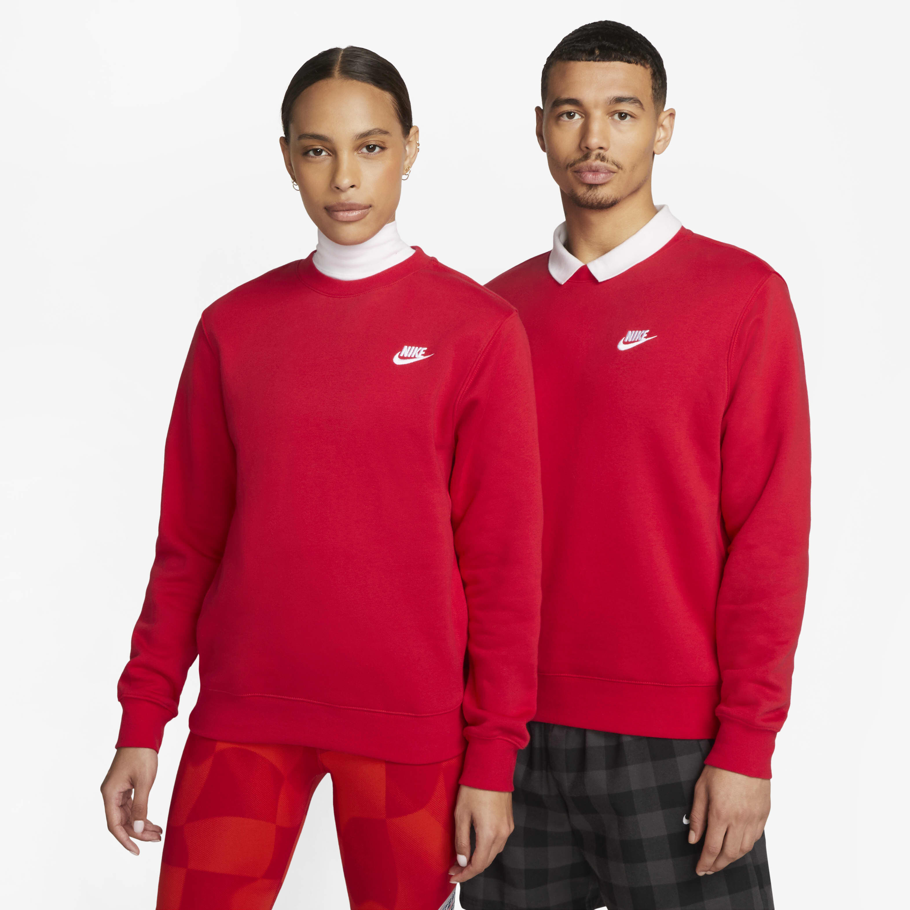 Men's nike club fleece top sales