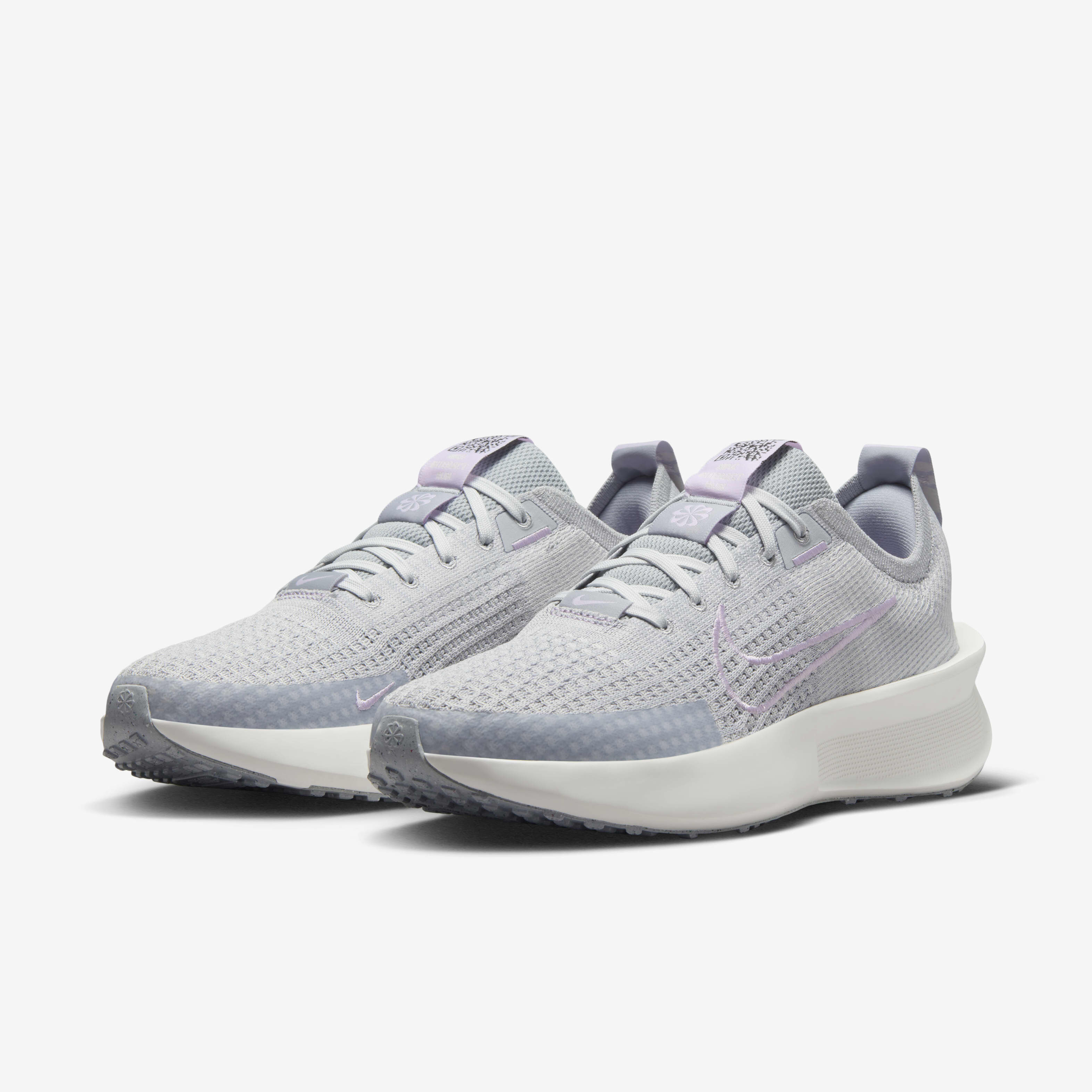 Buy Nike Interact Run Women s Road Running Shoes Wolf Grey Summit White Vast Grey Violet Mist Nike Saudi Official