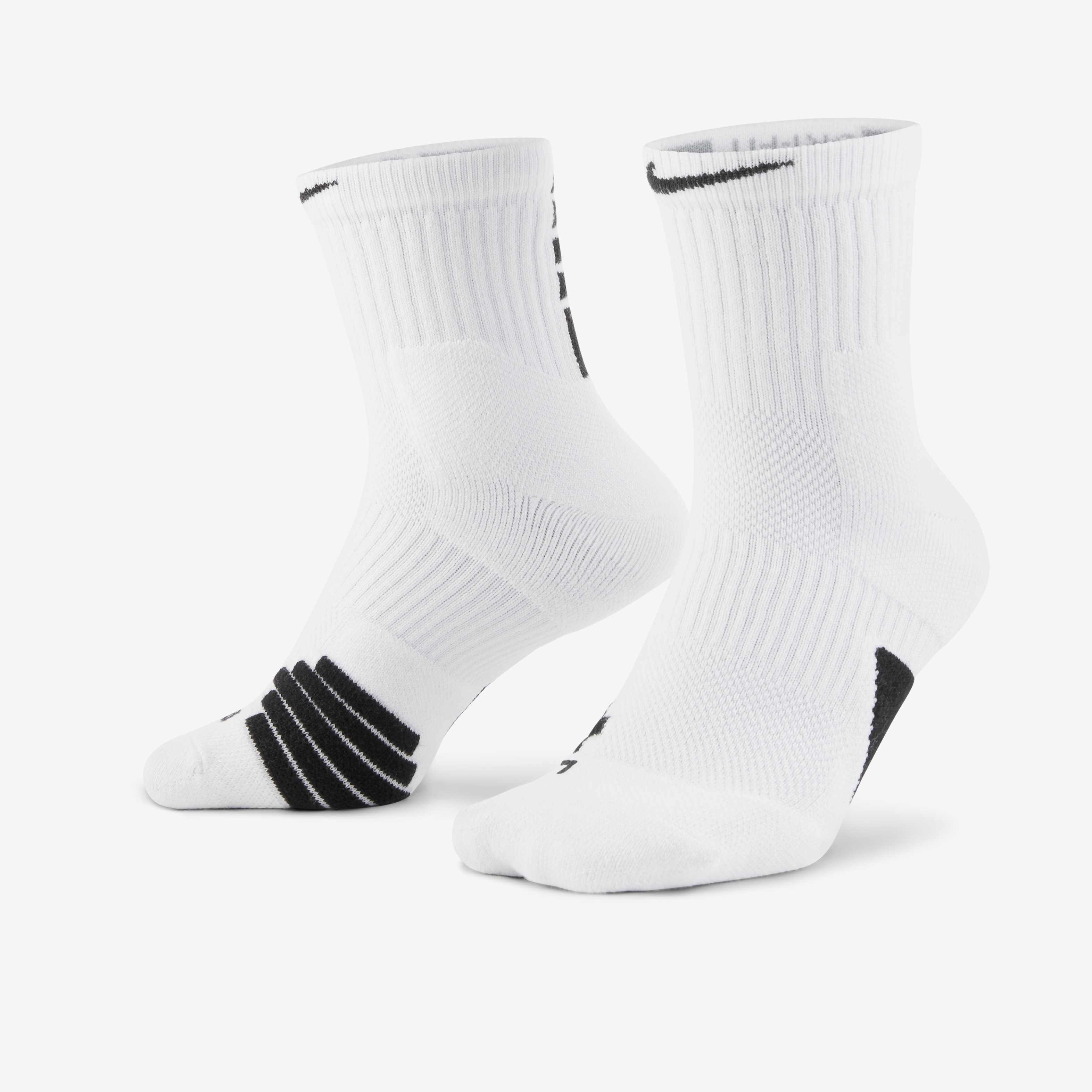 Buy Nike Elite Ankle Basketball Socks White/Black/Black Nike