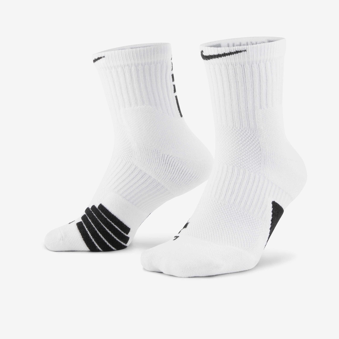 Buy Nike Elite Ankle Basketball Socks White/Black/Black Nike
