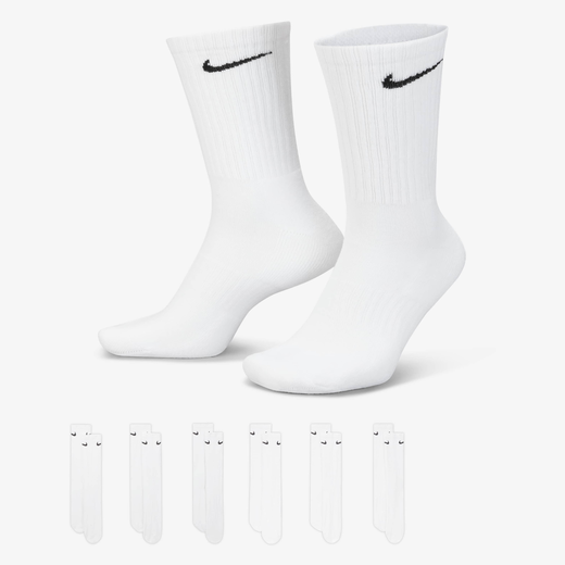 Clothing-Nike, Nike Everyday Cushioned, Training Crew Socks (6 Pairs)
