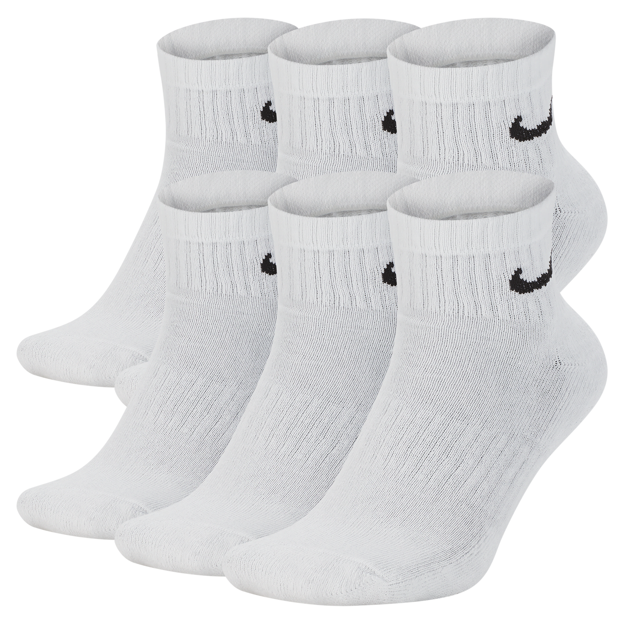 Shop Everyday Cushioned Training Ankle Socks 6 Pairs Nike KSA