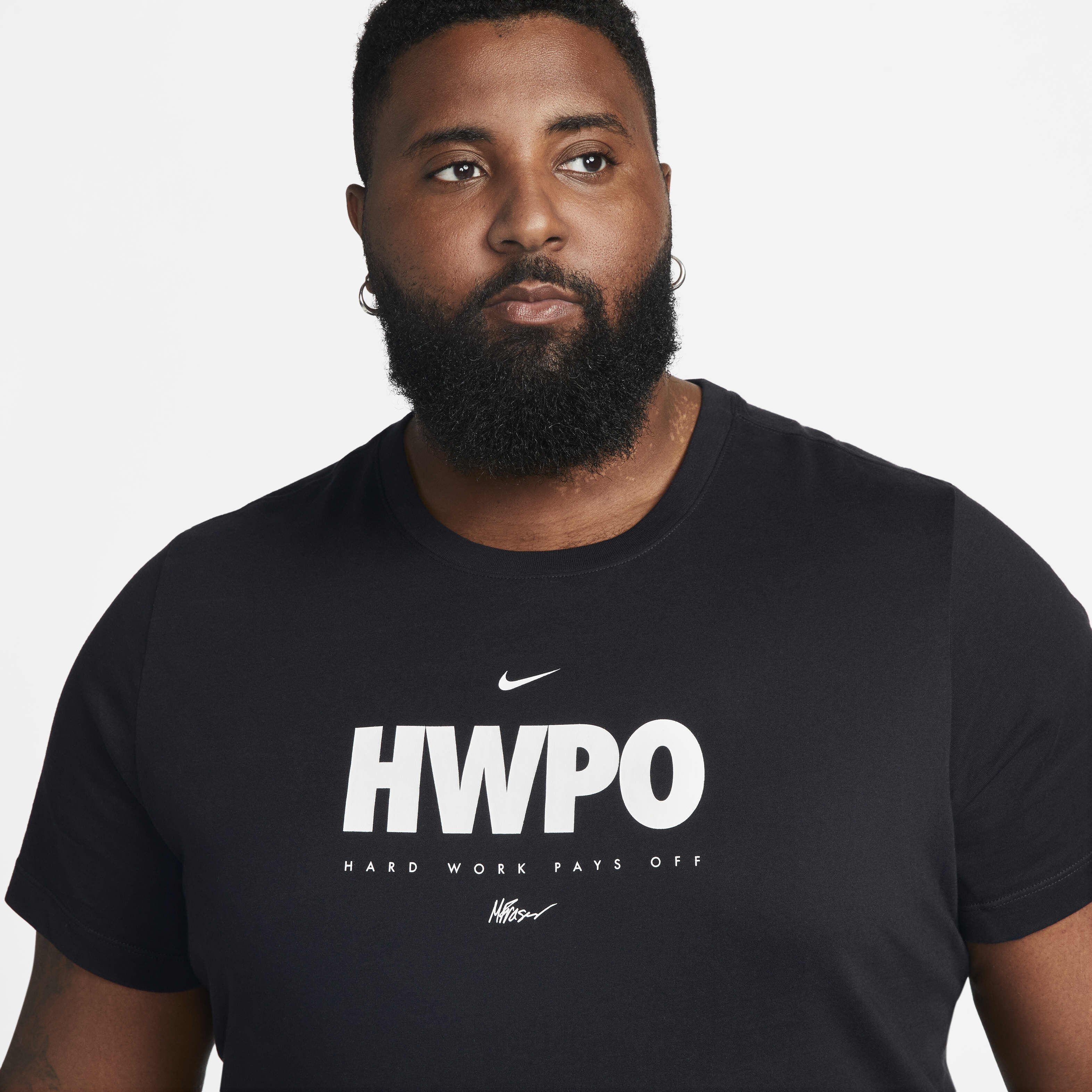 Buy Nike Dri-FIT 'HWPO' Men's Training T-Shirt - Black | Nike Saudi Official