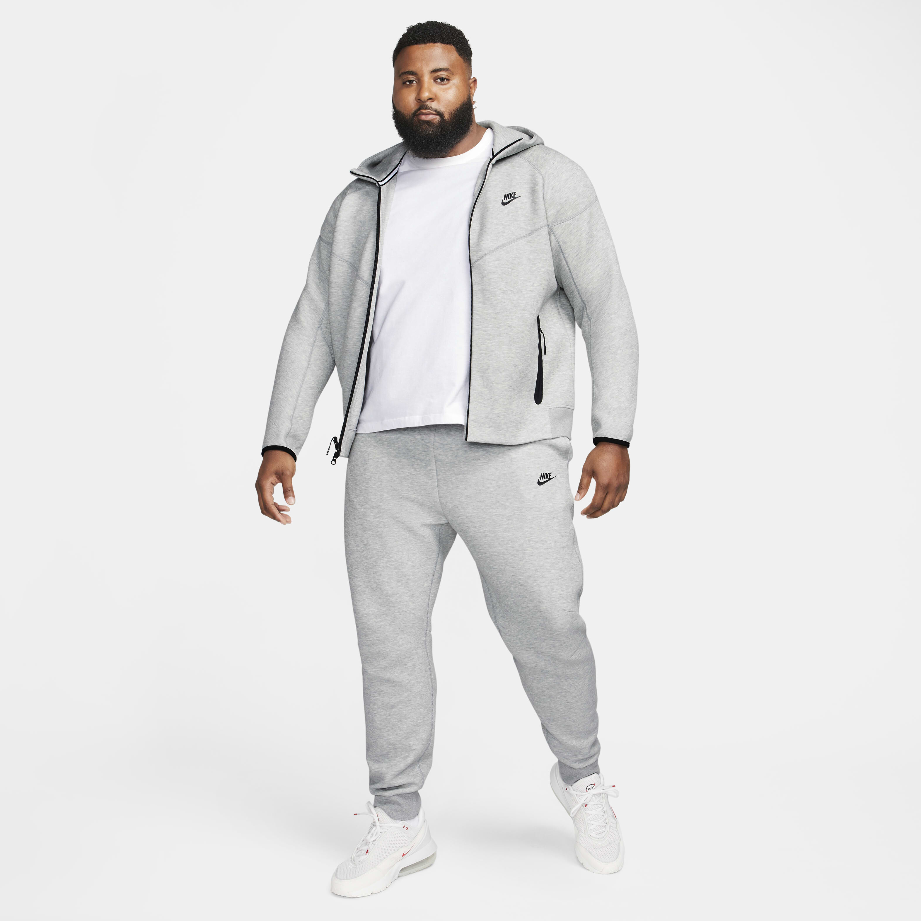 Nike tech fleece hoodie grey clearance
