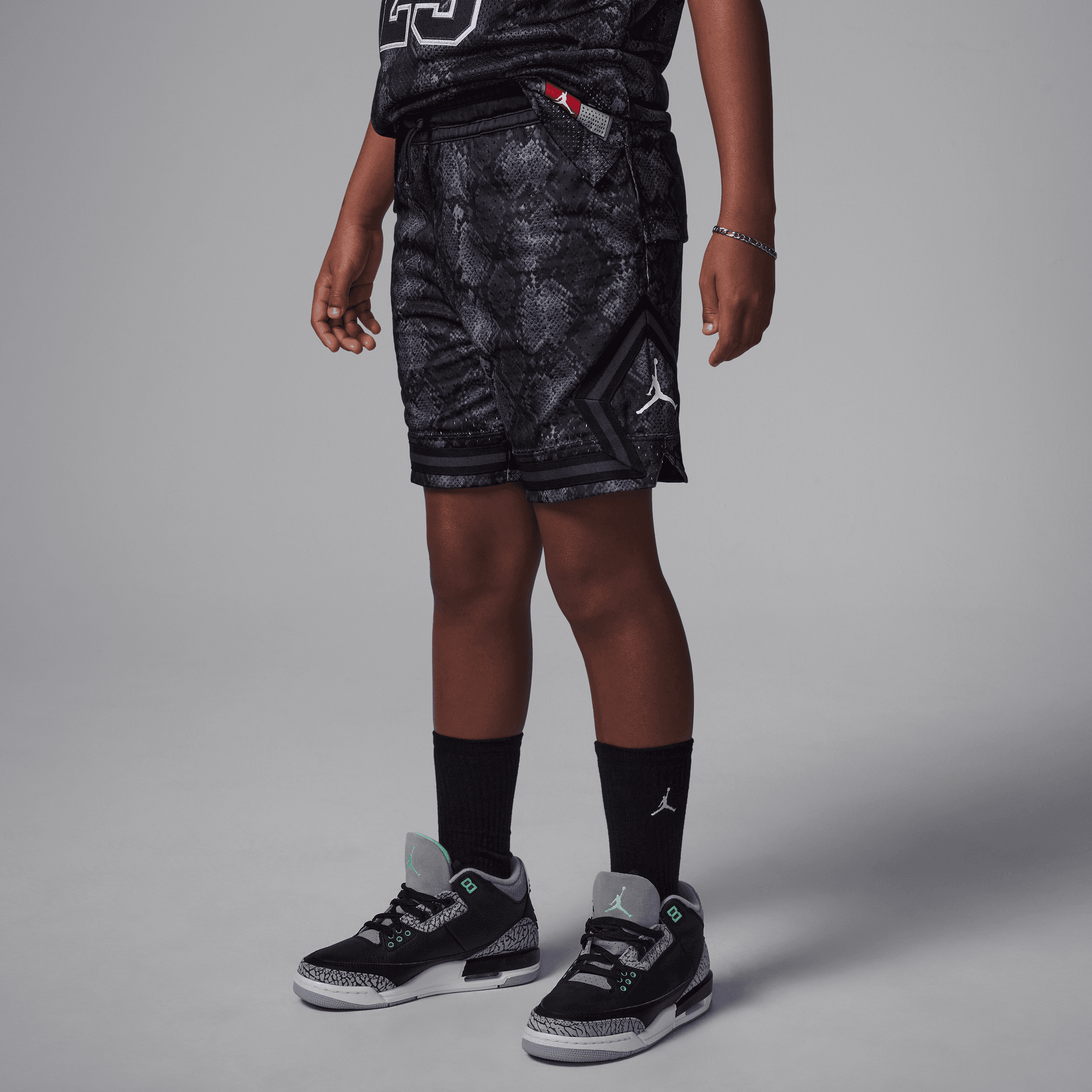 Buy Jordan Dri-FIT Big Kids' MJ Printed Sport Diamond Shorts