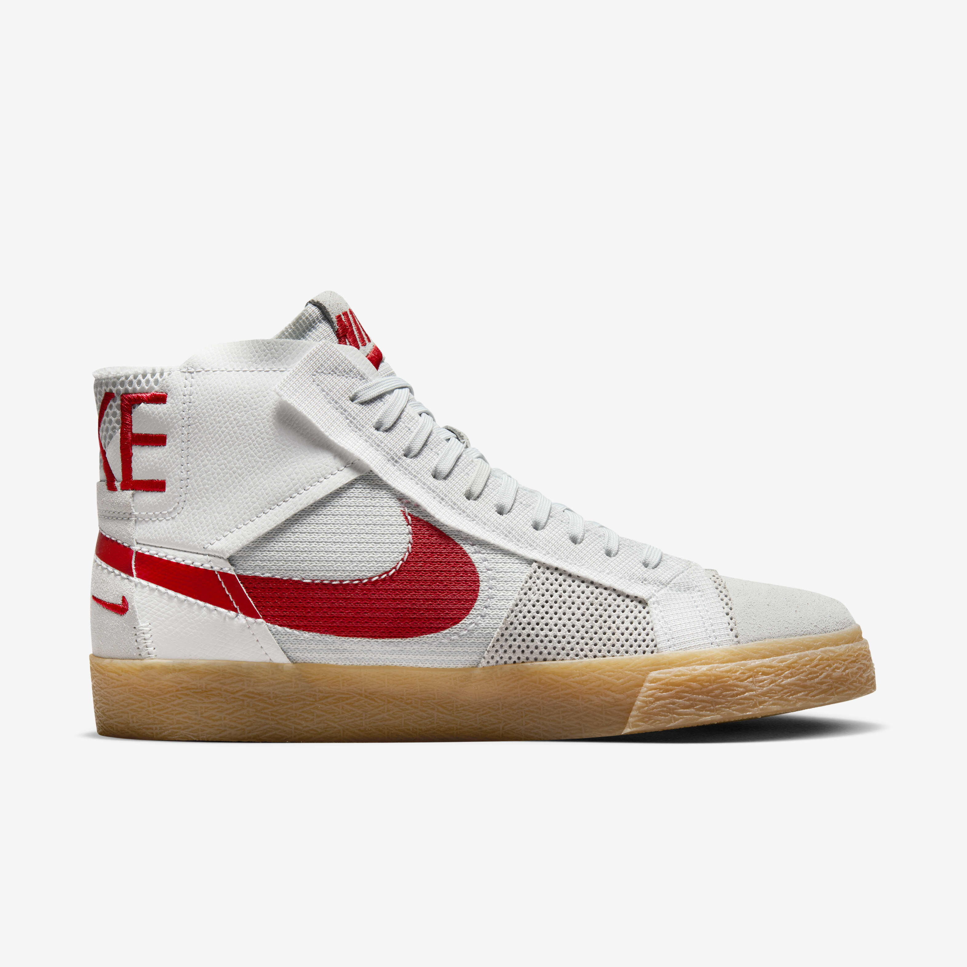 Buy Nike SB Zoom Blazer Mid Premium Skate Shoes Summit White Pure Platinum Summit White University Red Nike Saudi Official