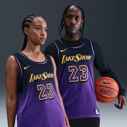 Basketball Tops & T-Shirts-Nike, LeBron James Los Angeles Lakers 2024/25 City Edition, Men's Nike Dri-FIT NBA Swingman Jersey