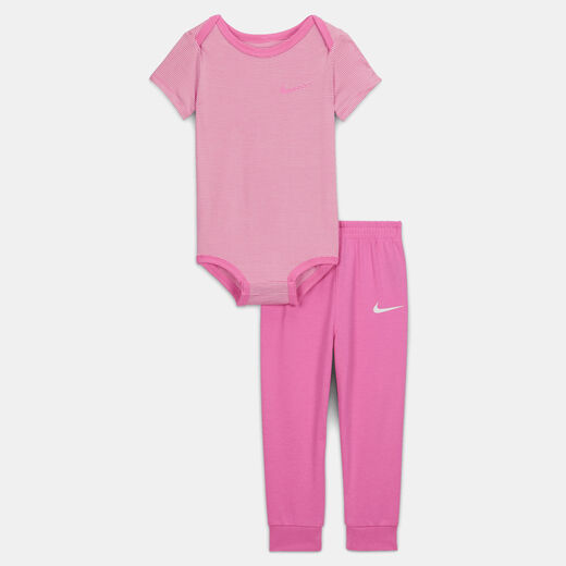 Kids' Sets-Nike, Nike, Baby (12-24M) Striped Bodysuit and Joggers Set