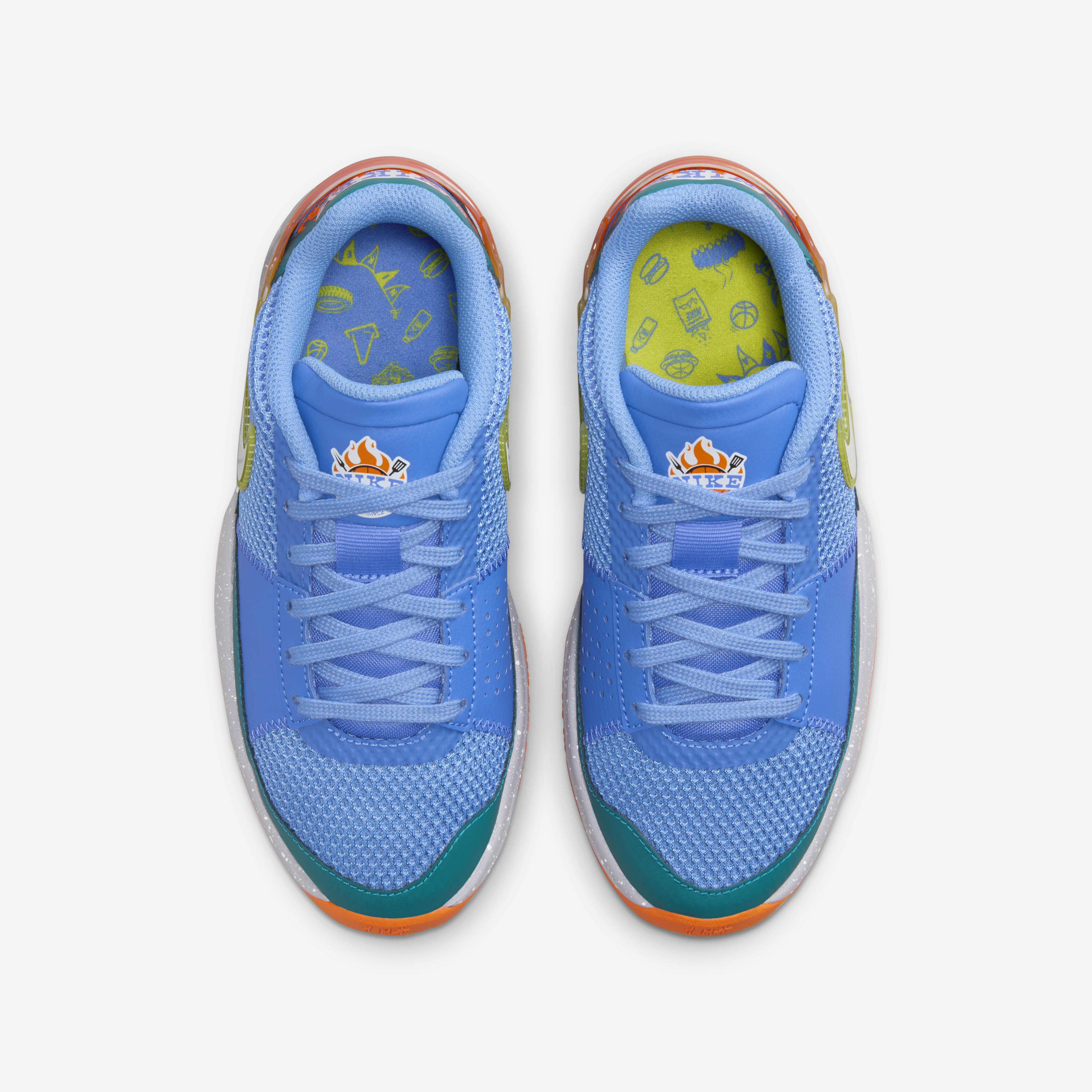 Buy JA 1 'Backyard BBQ' Older Kids' Basketball Shoes - Blue Joy