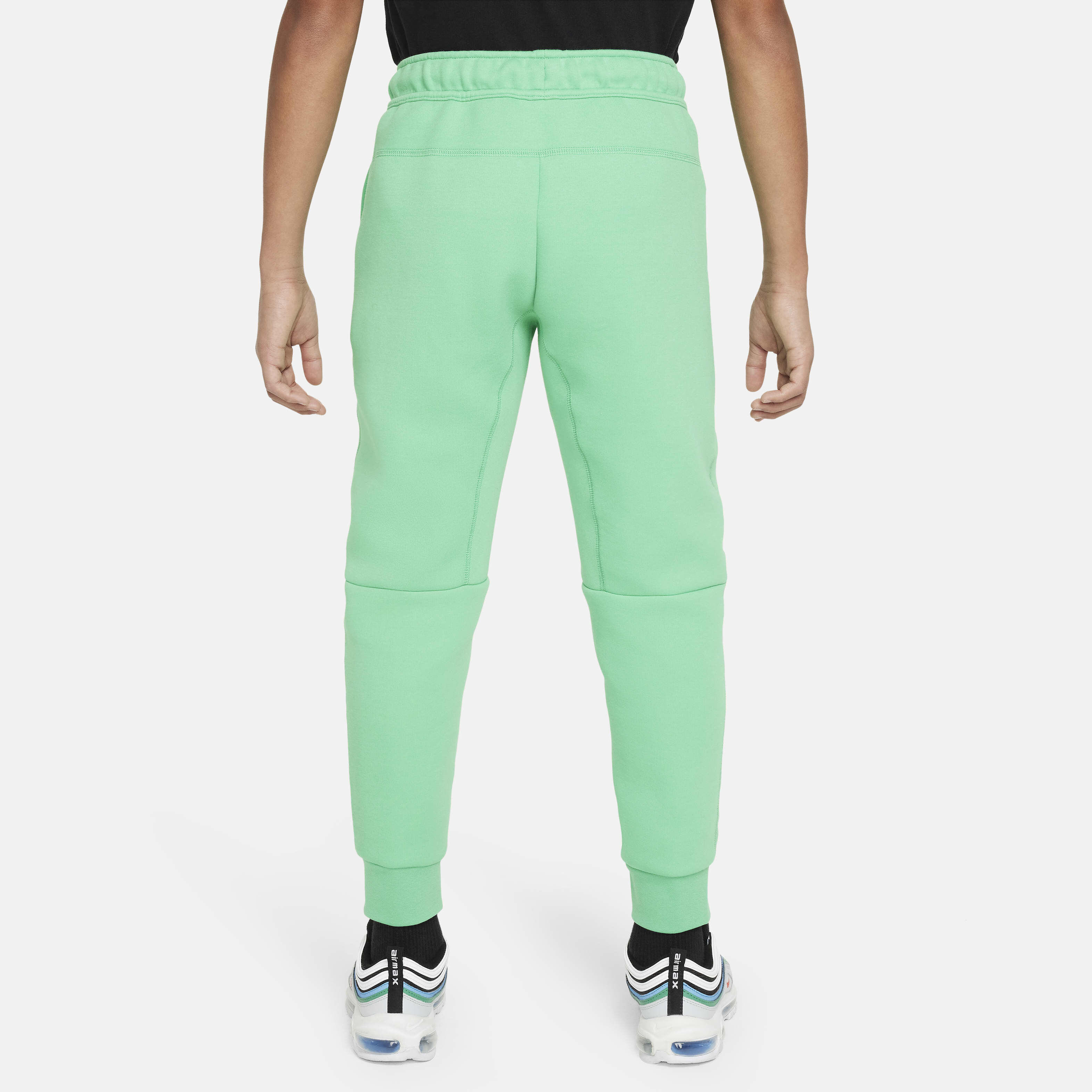 Buy Nike Sportswear Tech Fleece Older Kids Boys Trousers Spring Green Black Black Nike Saudi Official