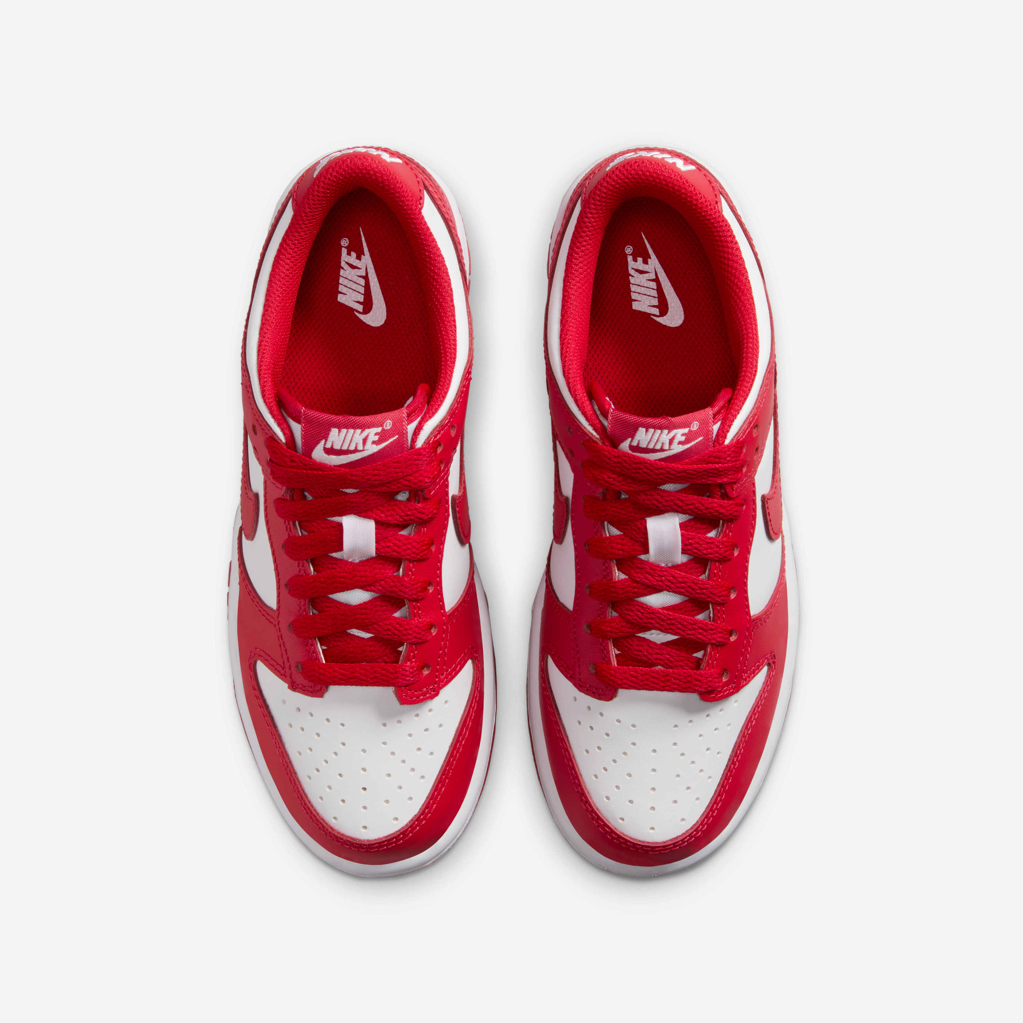 Buy Nike Dunk Low Older Kids' Shoes - White/University Red
