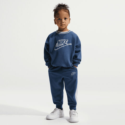 أطقم-نايكي, نايكي, طقم سويتشيرت فرنش تيري كولوربلوك من قطعتين للأطفال الصغار