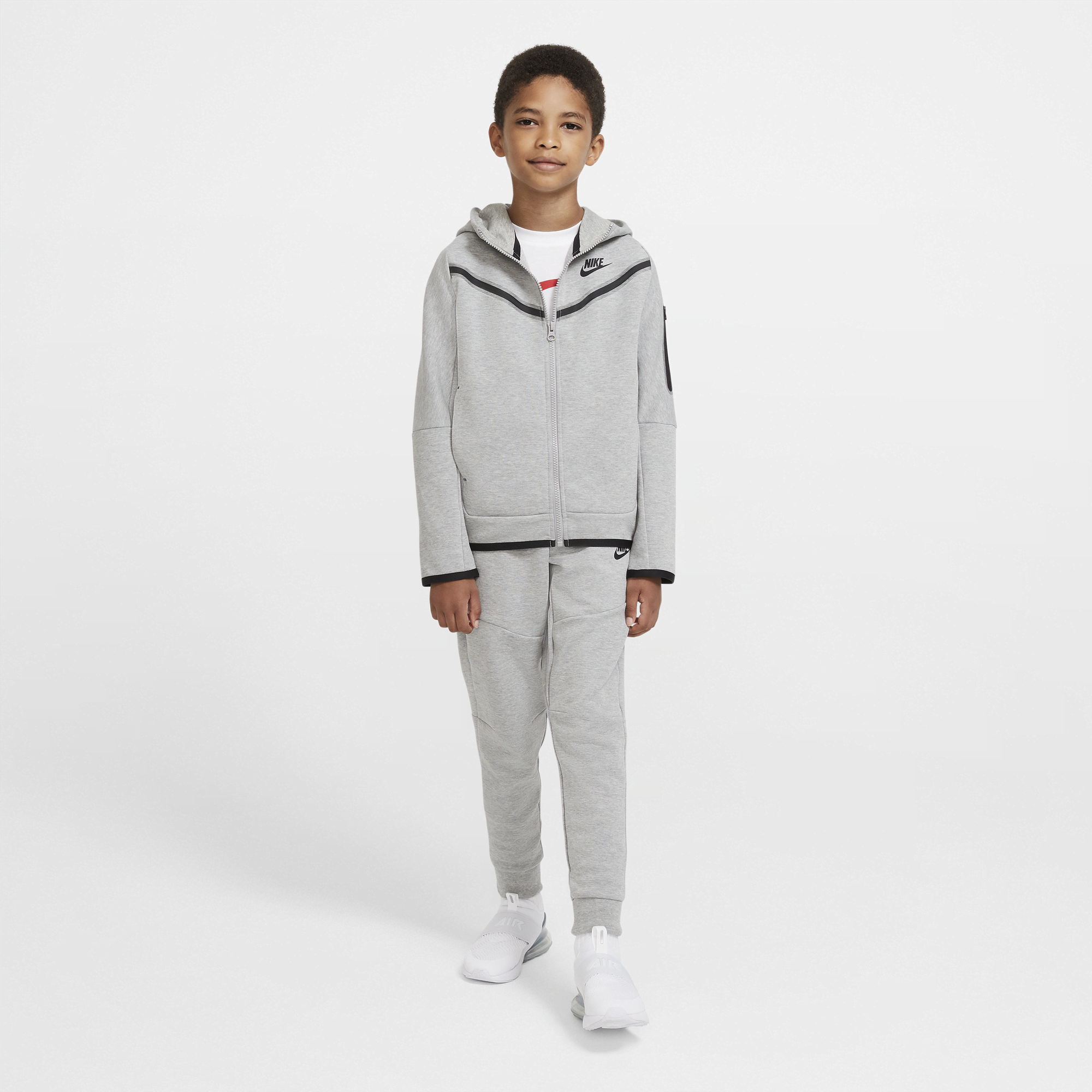 Shop Sportswear Tech Fleece Older Kids Boys Full Zip Hoodie