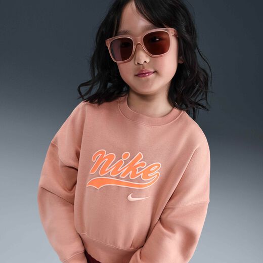 Kids Matching Set-Nike, Nike Sportswear, Older Kids' (Girls') Cropped Fleece Sweatshirt