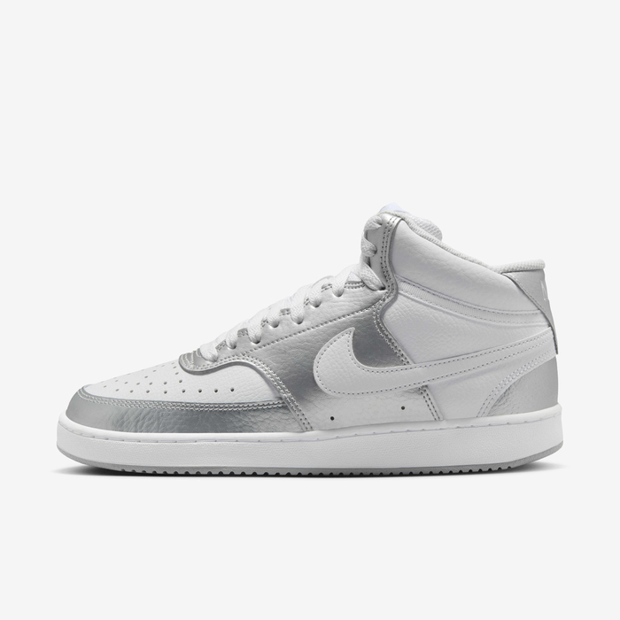 Buy Nike Court Vision Mid Women's Shoe White/Metallic Silver